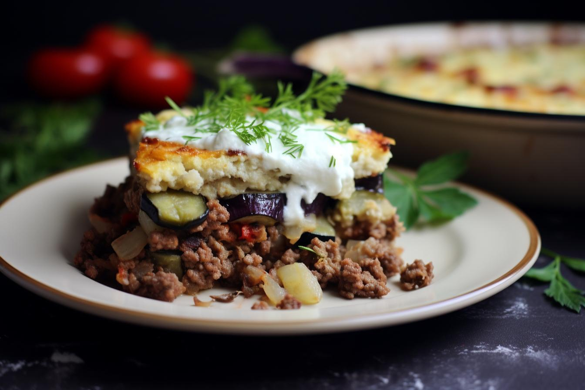 Greek Moussaka with Bechamel Sauce