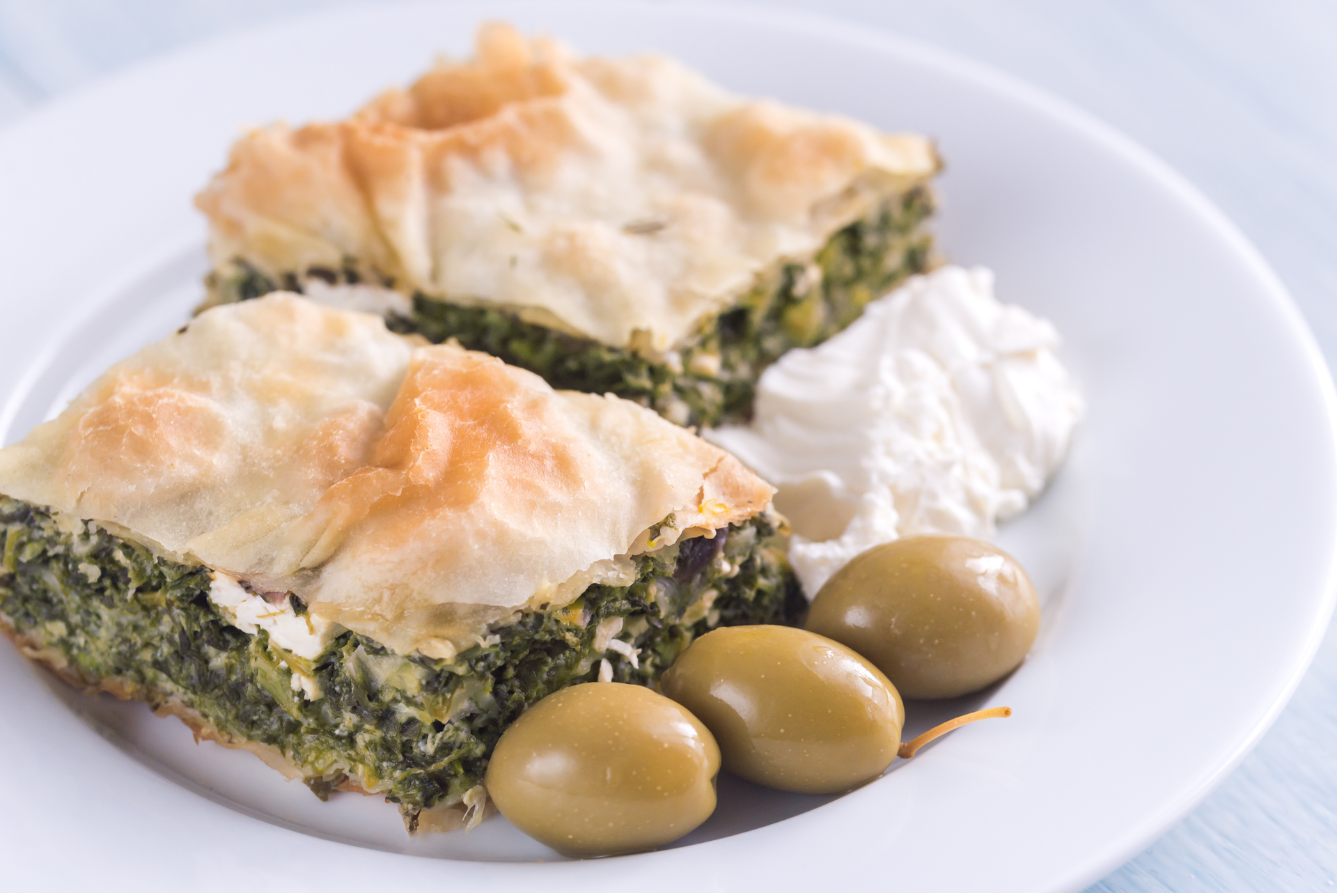 Greek Spanakopita with Feta and Spinach