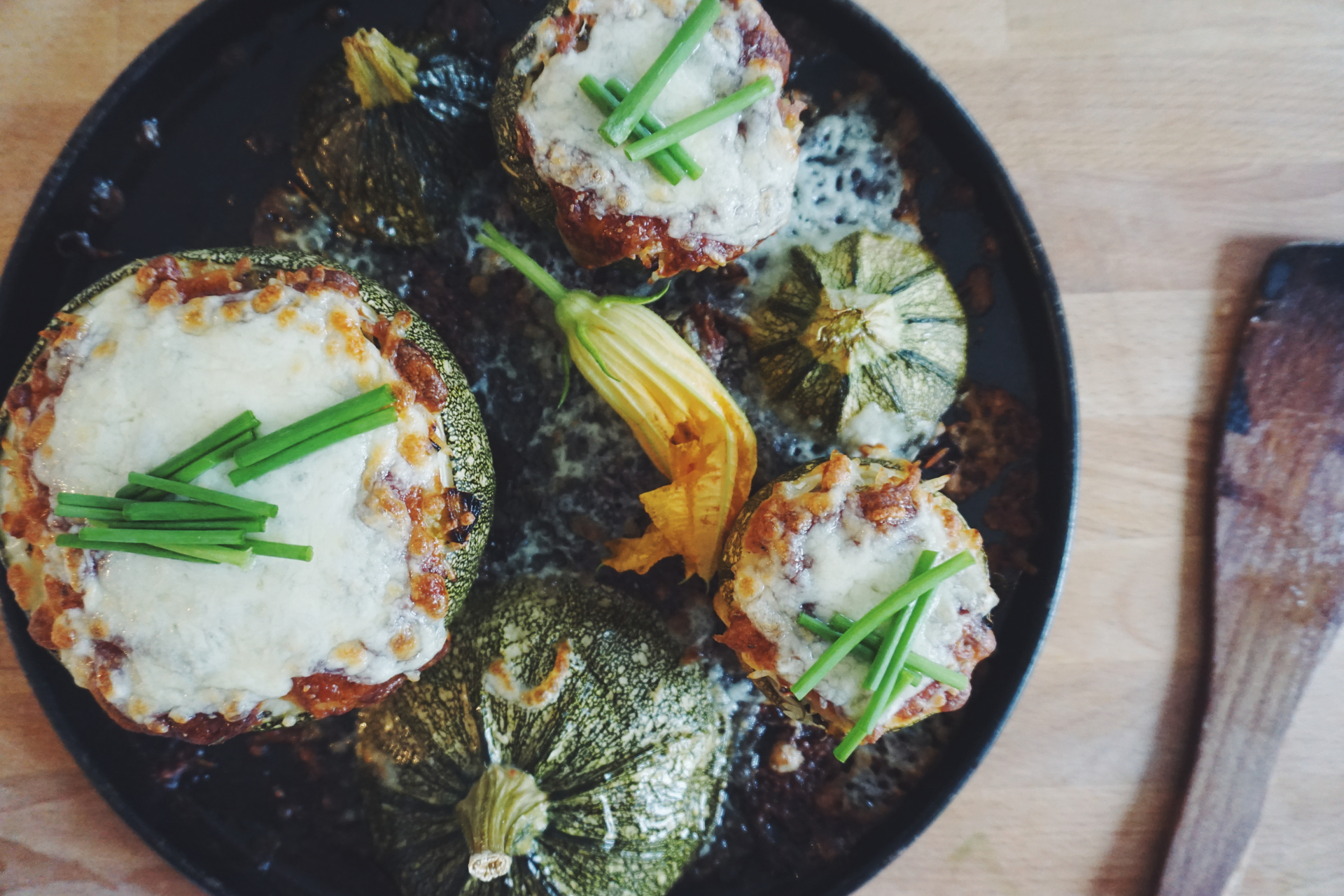 Greek Zucchini Blossoms Stuffed with Feta and Herbs