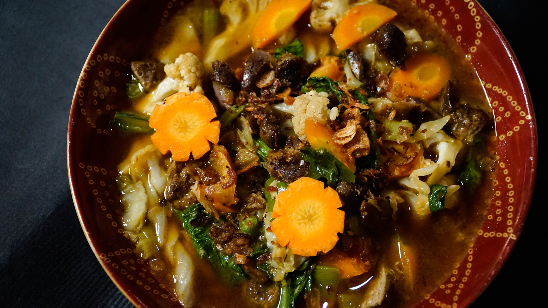Haitian Joumou Soup with Spicy Pumpkin and Beef