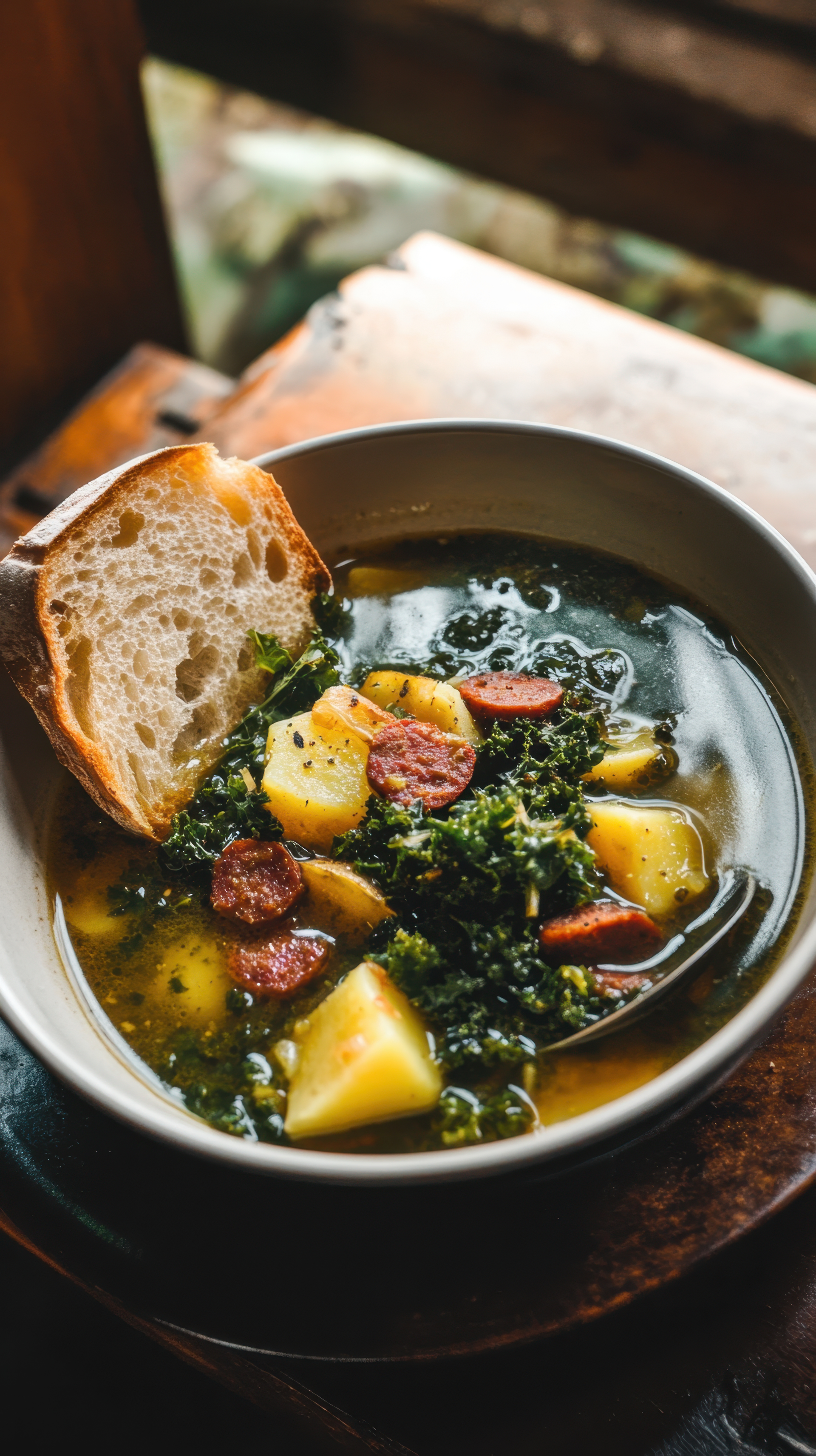 Hearty Italian Zuppa Toscana with Kale and Sausages