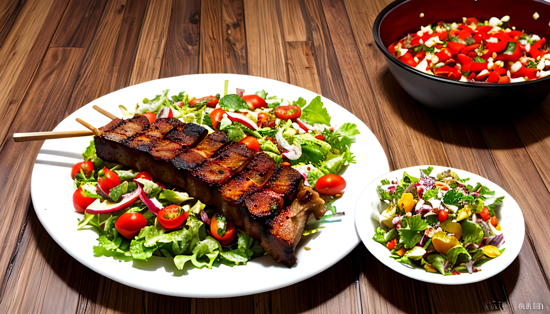 Hearty Kenyan Nyama Choma with Kachumbari Salad