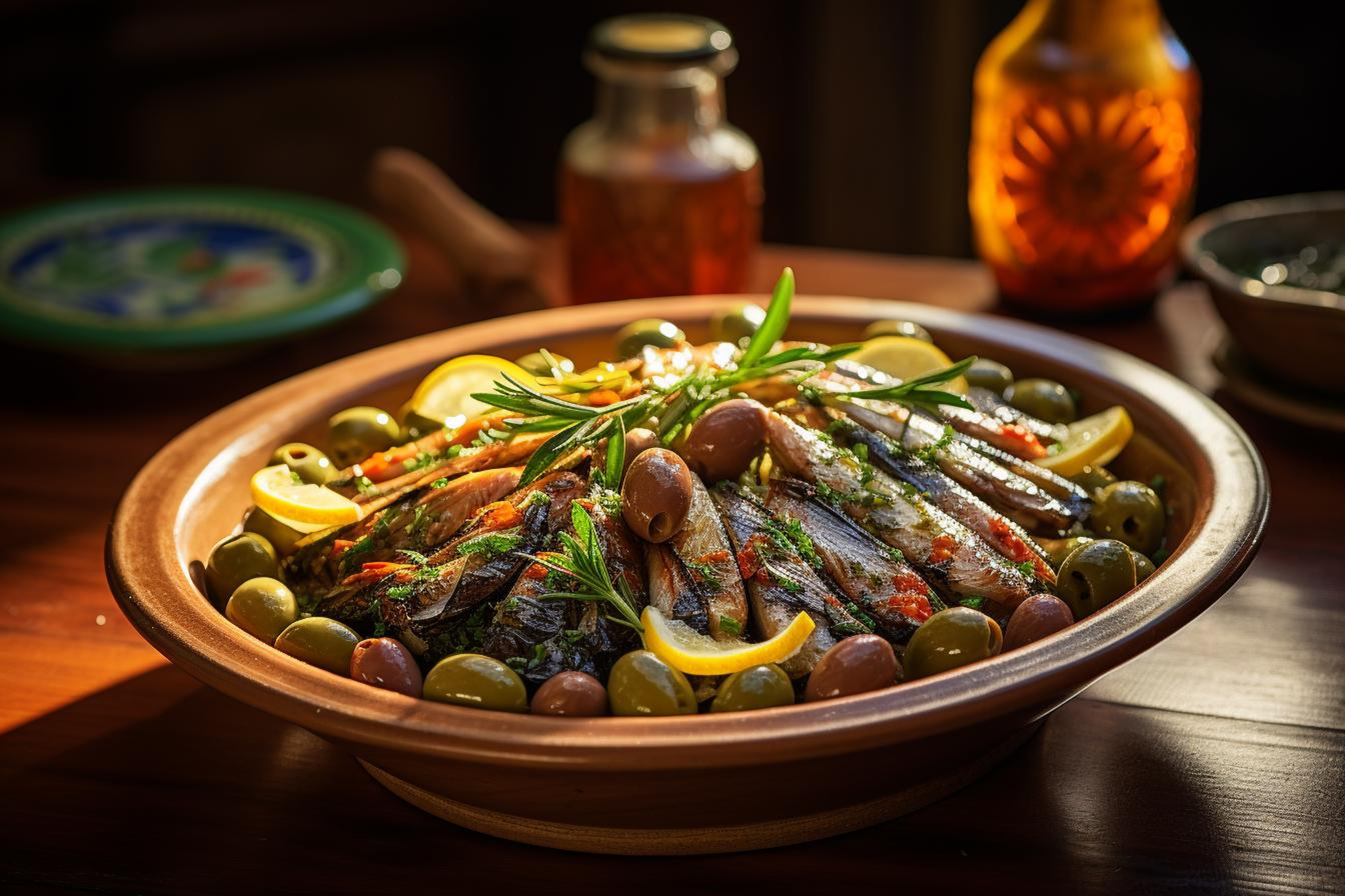 Hearty Moroccan Fish Tagine with Olives and Capers