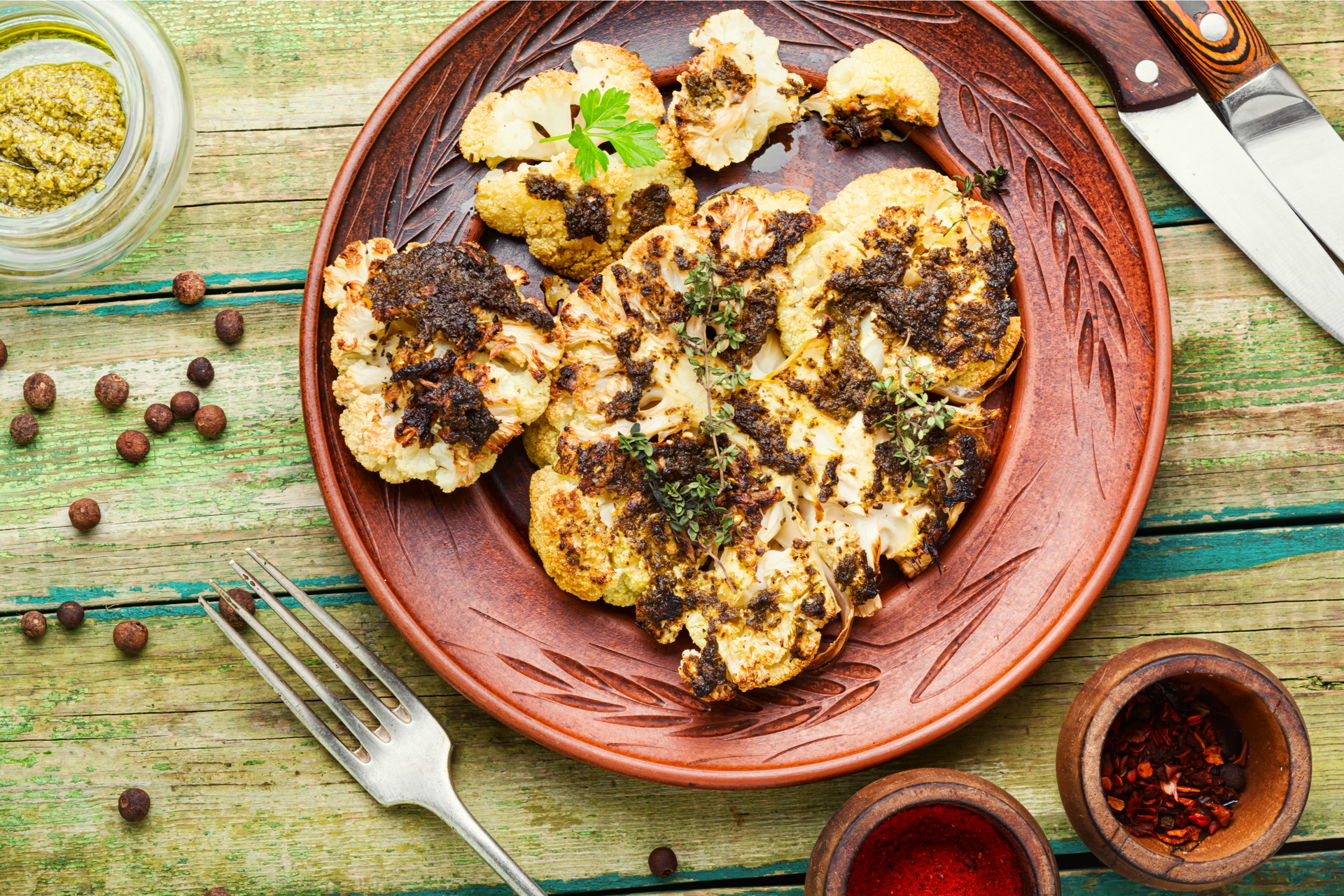 Herbaceous Brazilian Farofa with Bacon and Onions