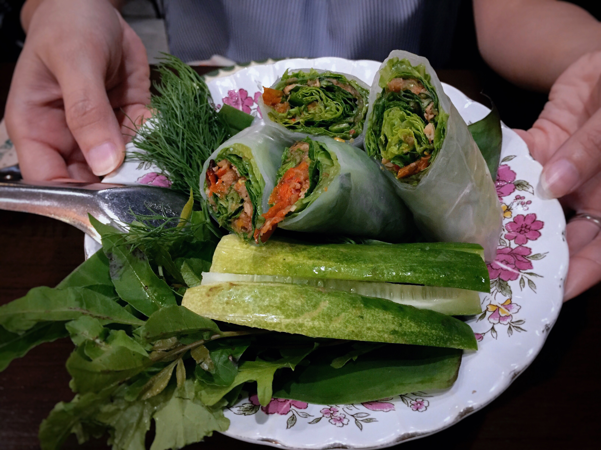 Herbaceous Ethiopian Misir Wot Wrap with Injera