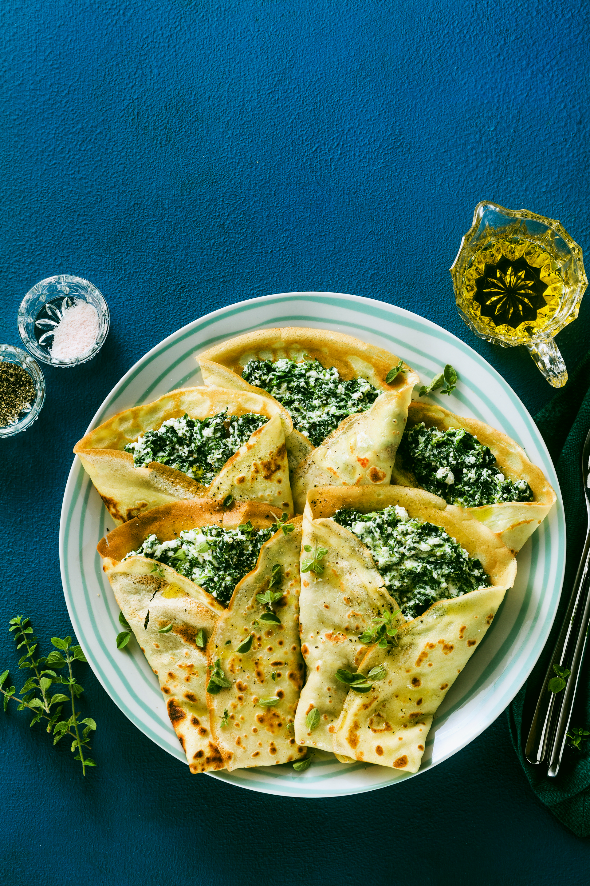 Herbaceous Turkish Borek with Fresh Spinach and Feta