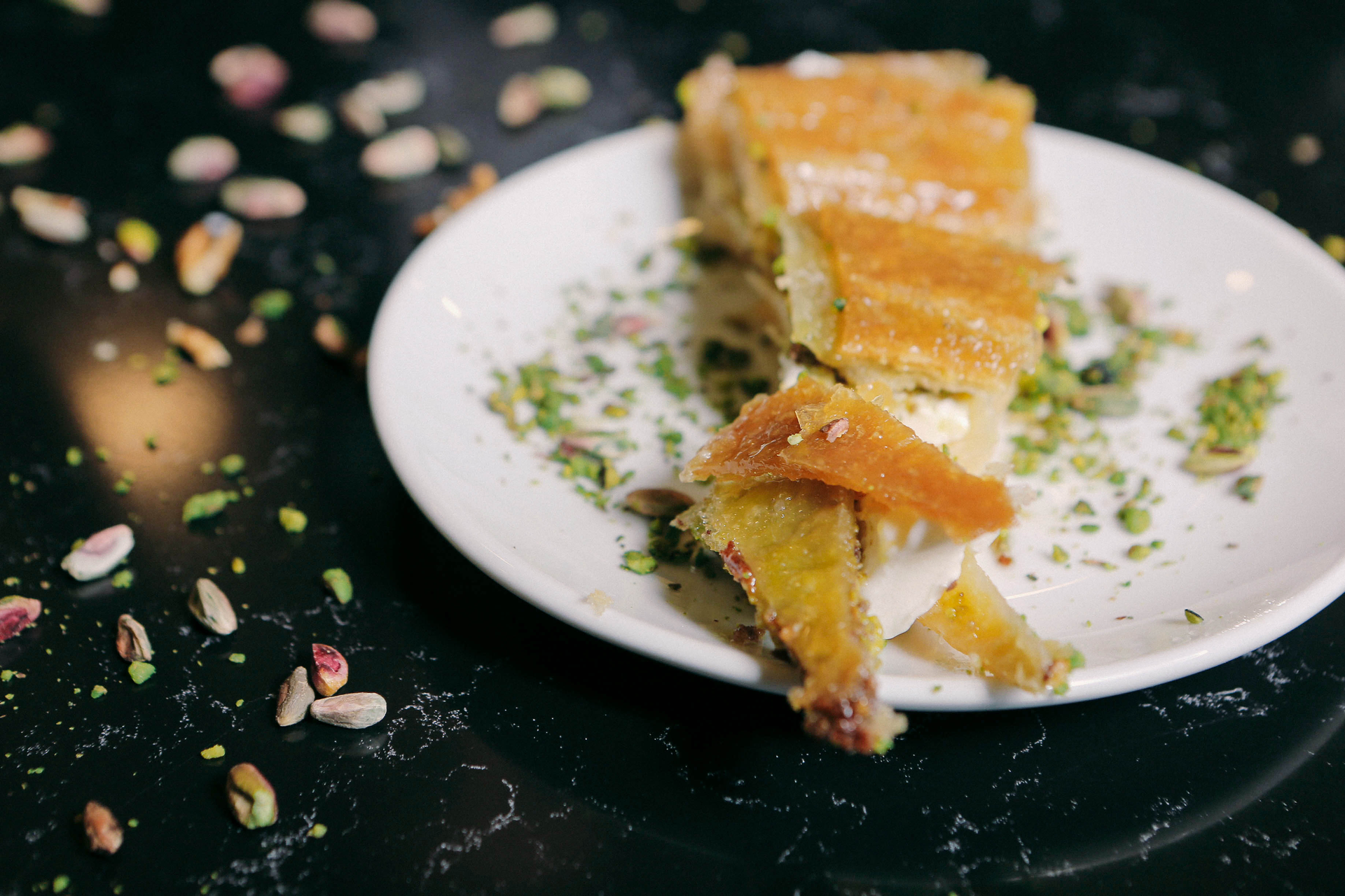 Honey & Lemon Glazed Greek Baklava with Pistachio