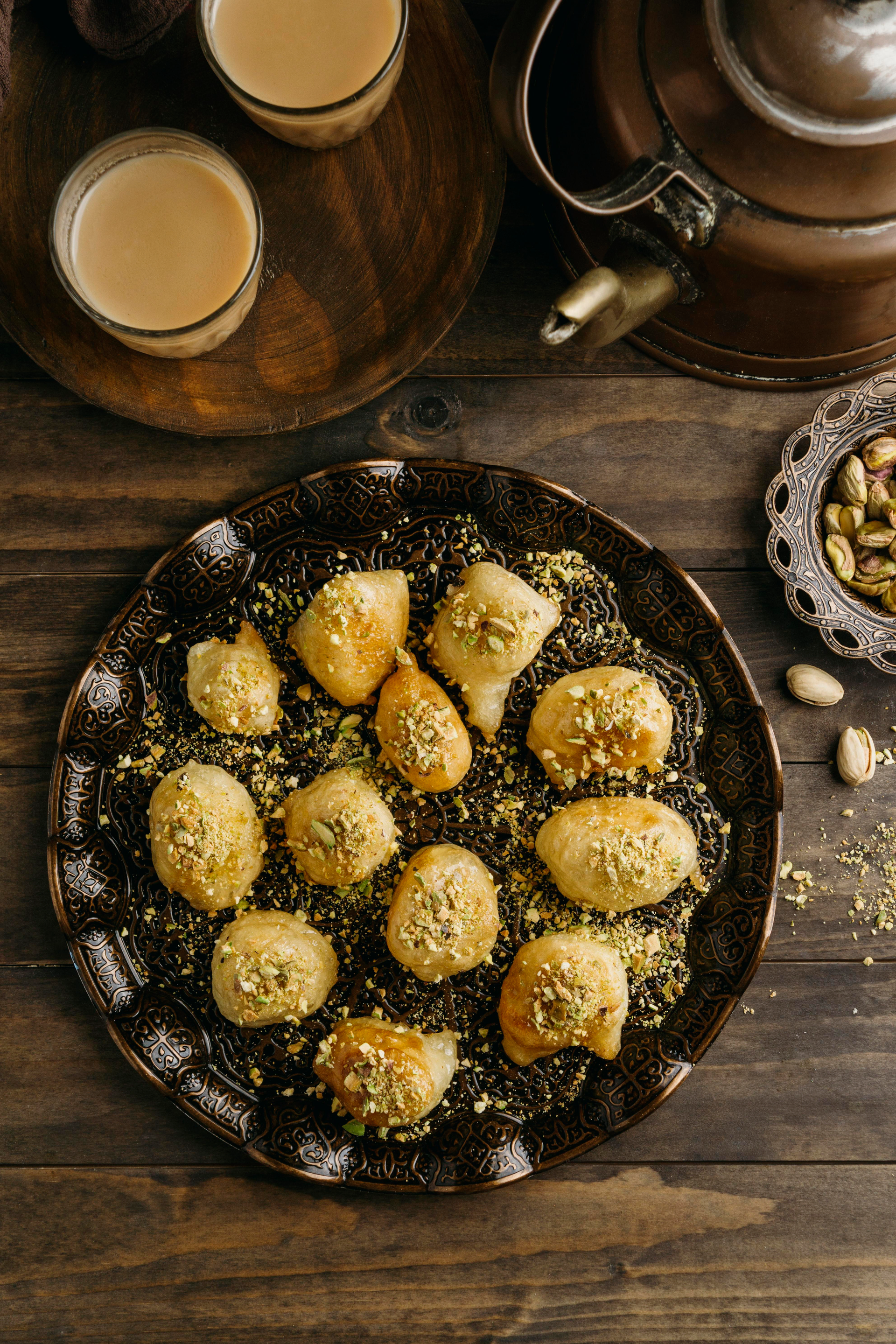 Honeyed Moroccan Ghoriba with Sesame Seeds