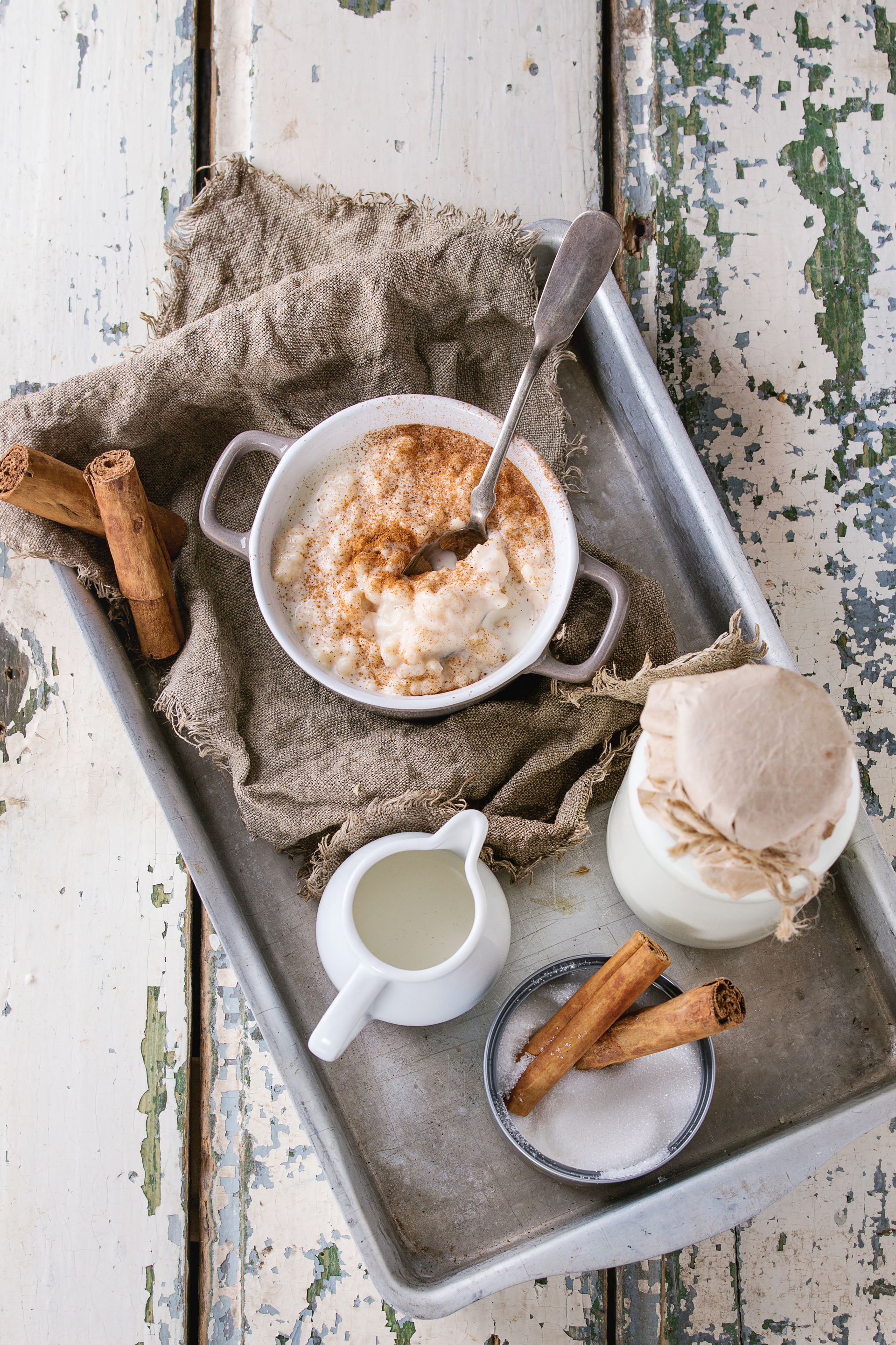 Honey-Glazed Norwegian Rømmegrøt with Butter and Cinnamon
