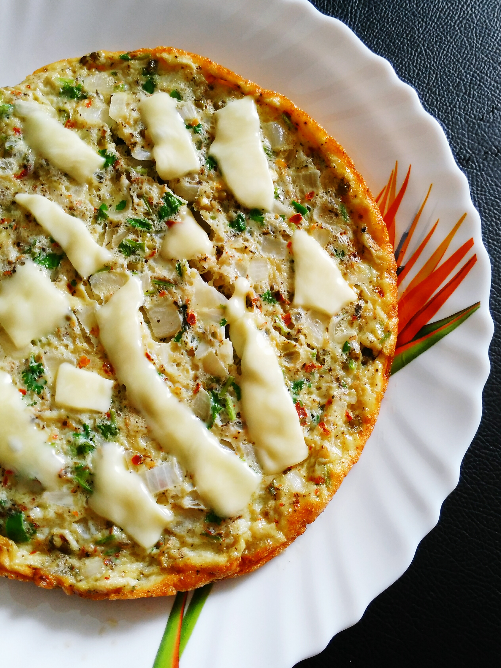 Hungarian Langos with Garlic Sour Cream and Cheese