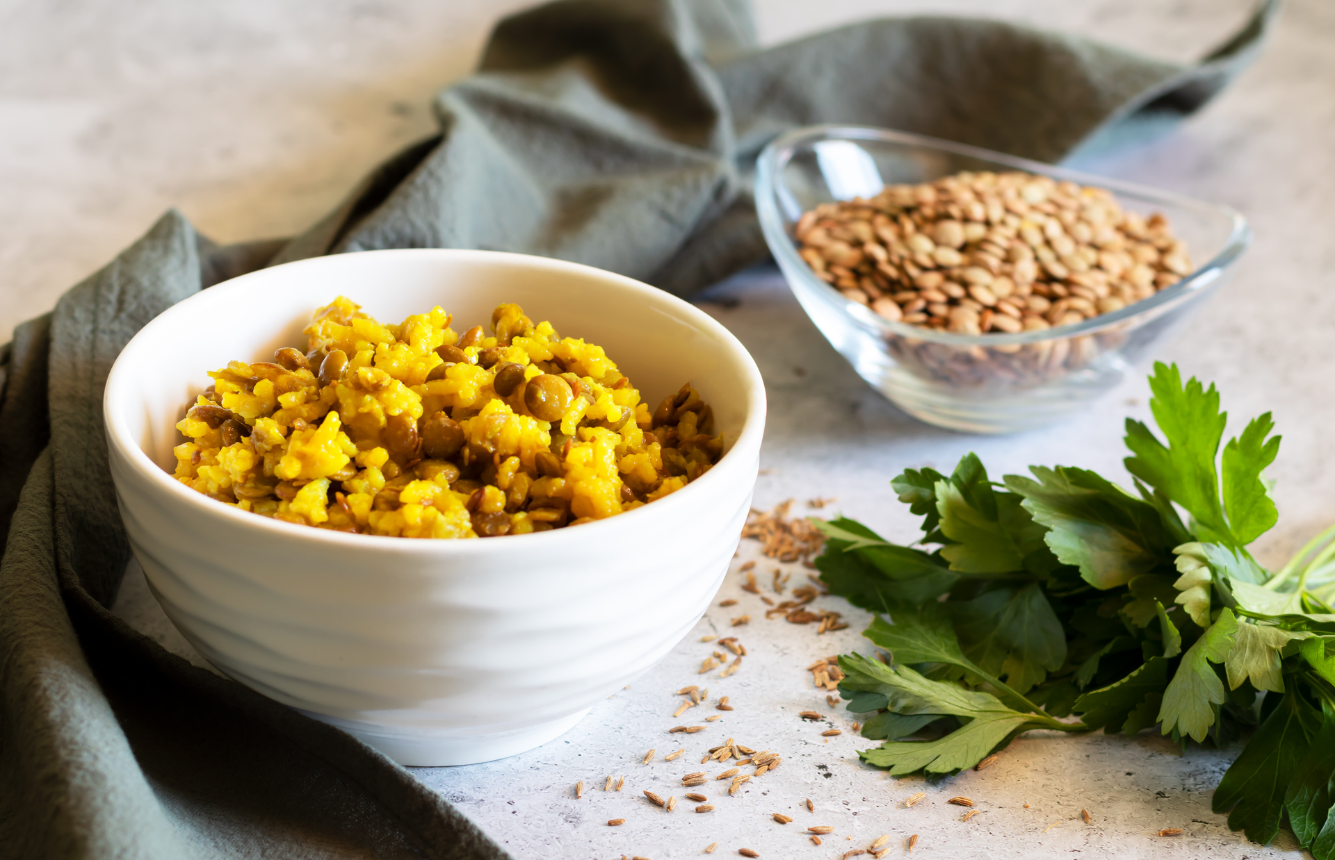 Indian Turmeric and Mustard Seed Lentil Stew