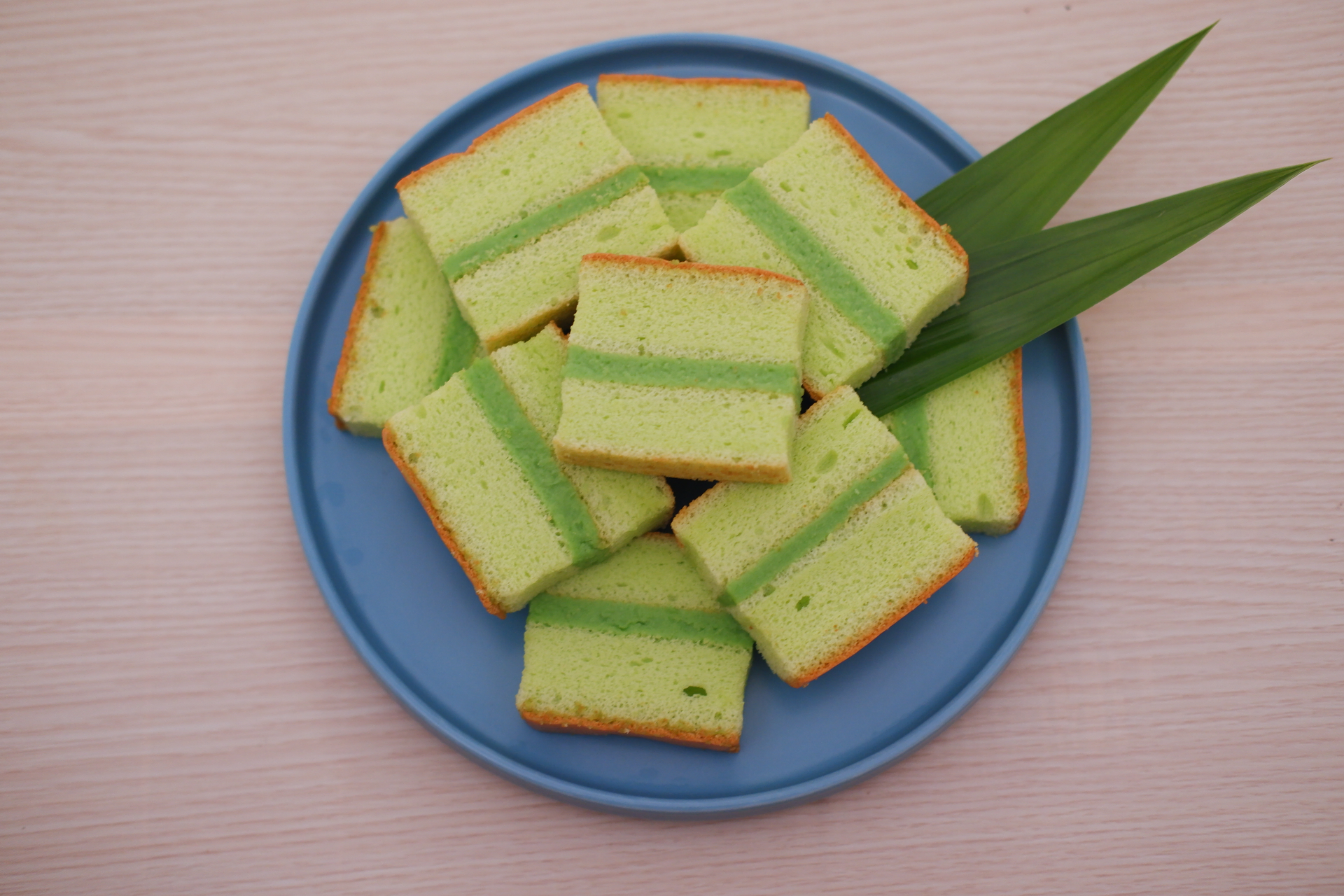Indonesian Coconut Pandan Layer Cake