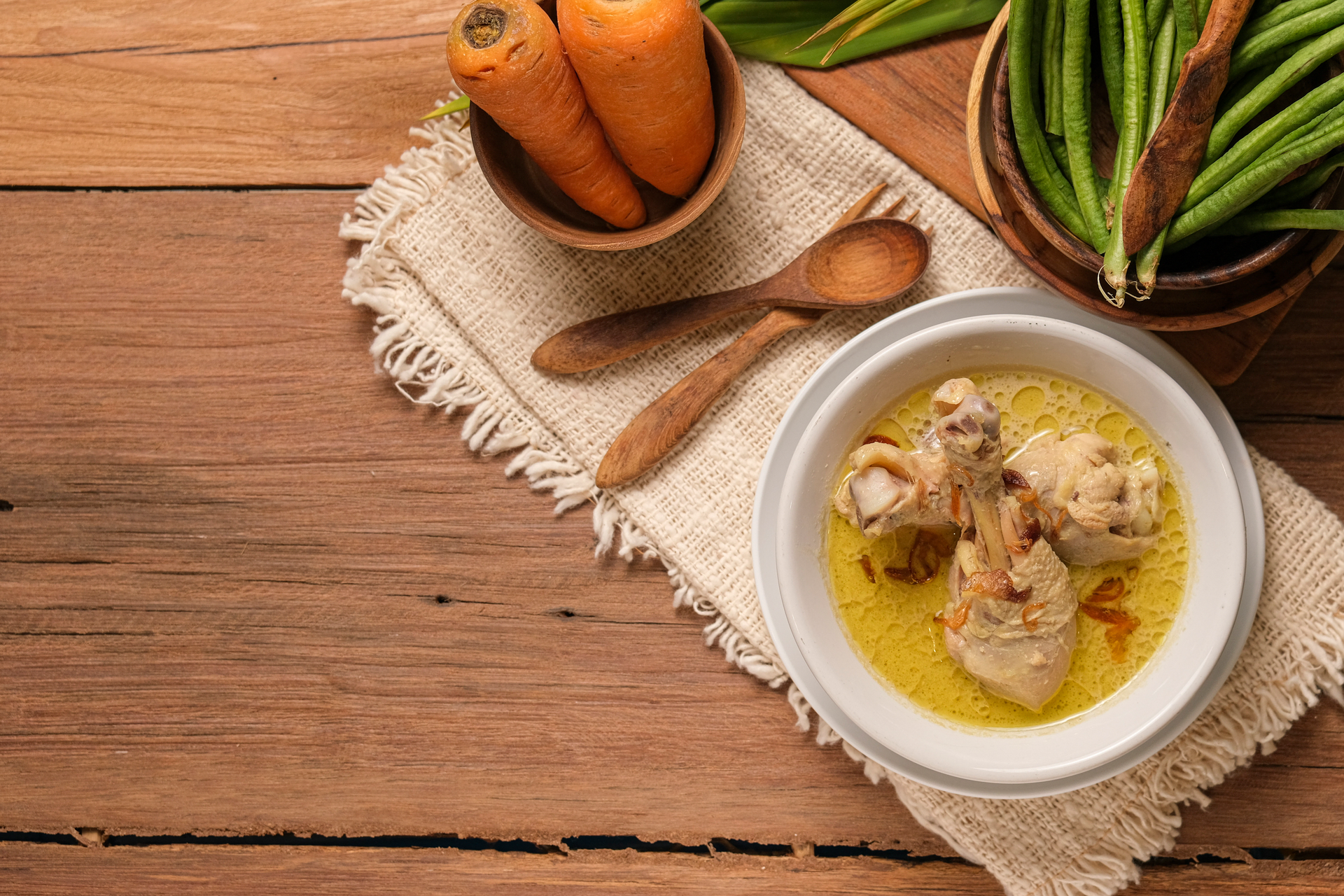 Indonesian Opor Ayam with Coconut Sauce and Spices