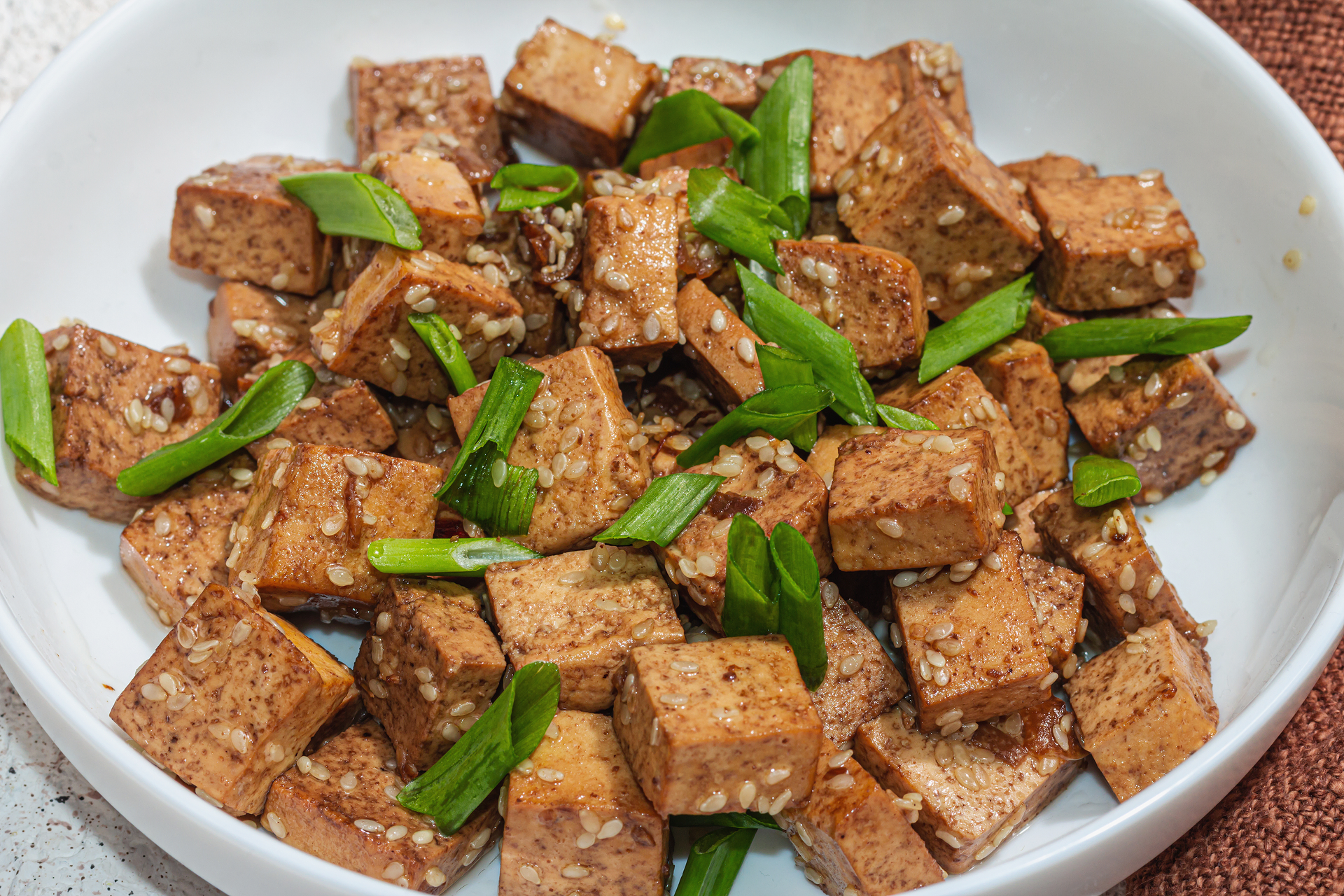 Indonesian Tempeh Manis in Spicy Sweet Soy Sauce