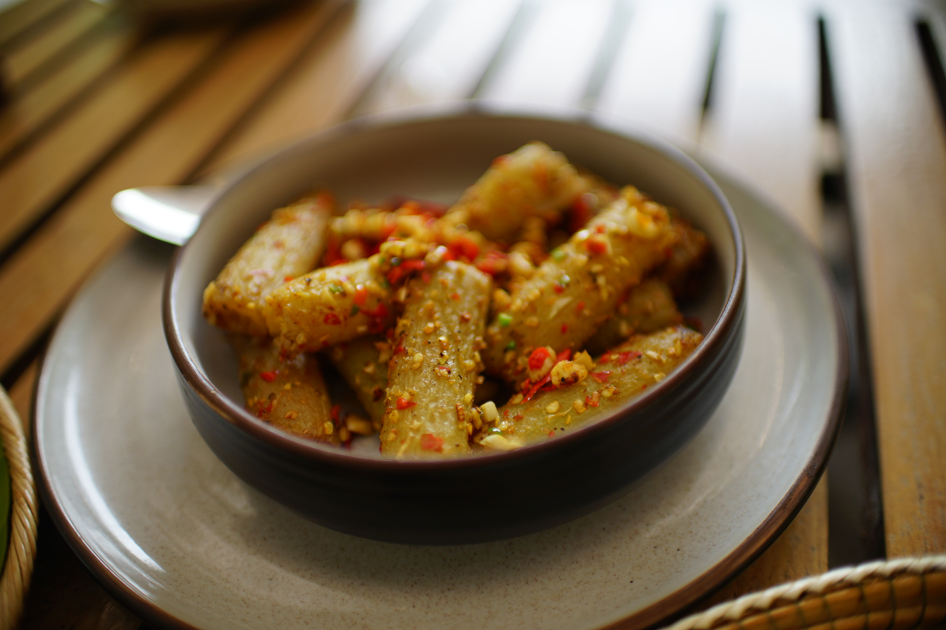 Indonesian Tempeh Pernik with Spicy Sambal
