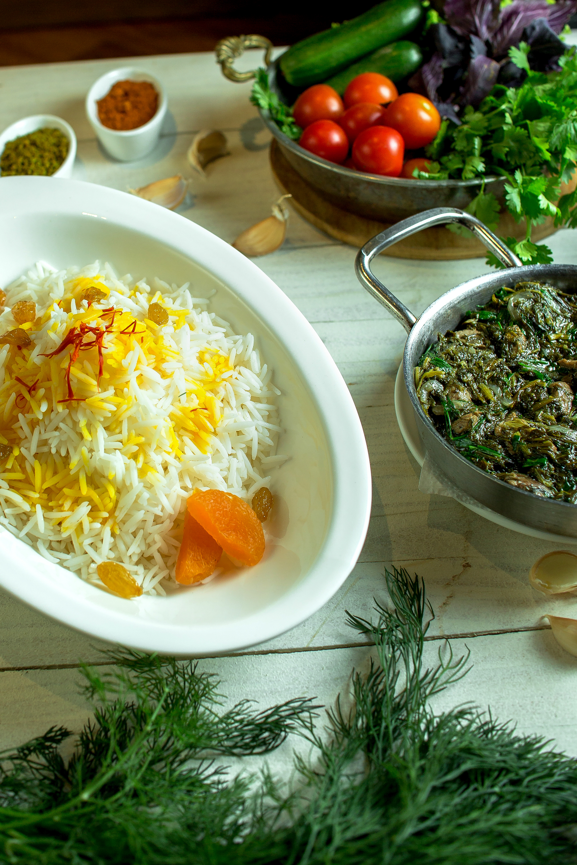 Iranian Sabzi Polo with Herbed Rice and Fresh Dill