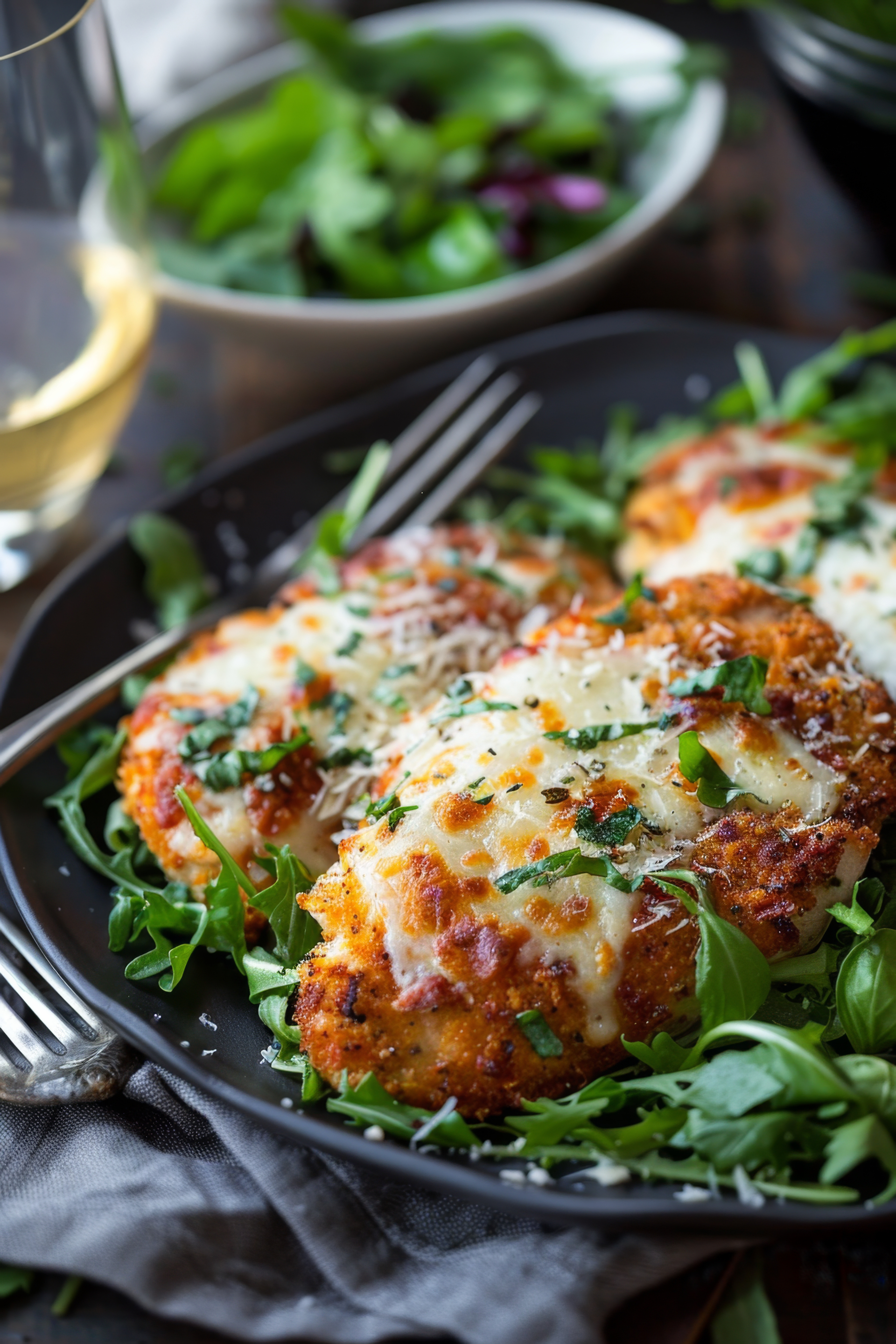 Italian Herb-Crusted Chicken Parmesan