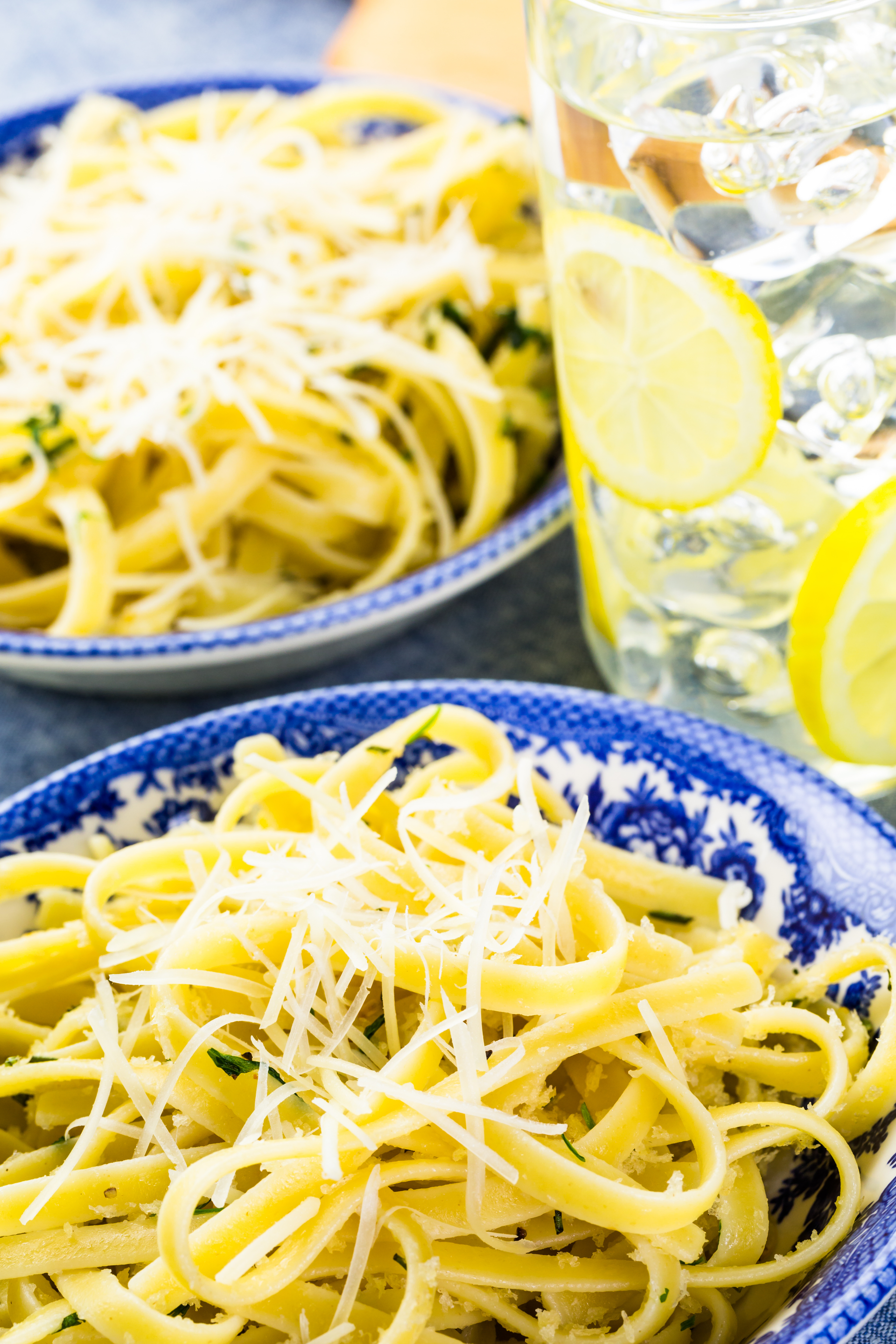 Italian Pici Pasta with Lemon and Pecorino