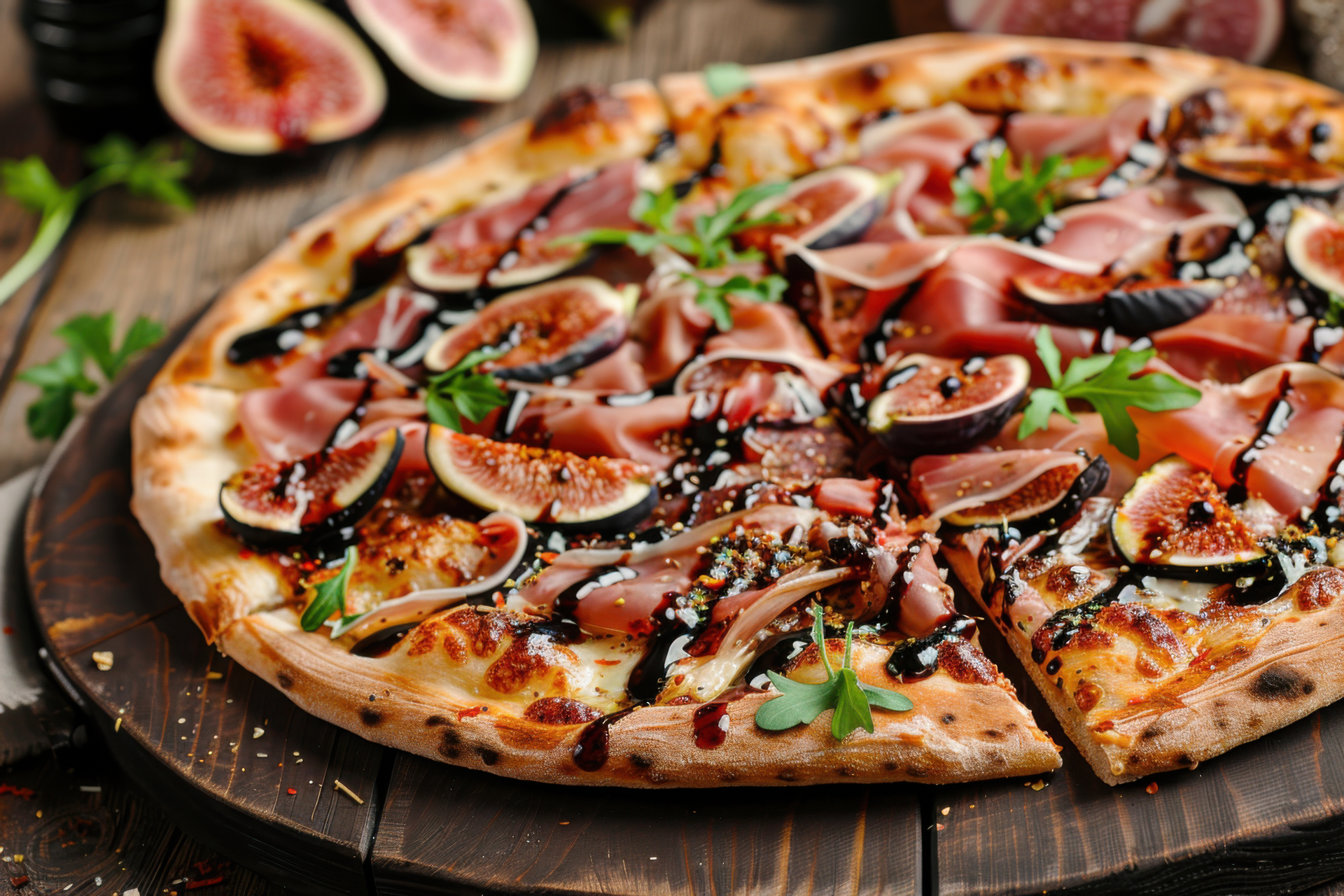 Italian Prosciutto and Fig Pizza with Balsamic Glaze