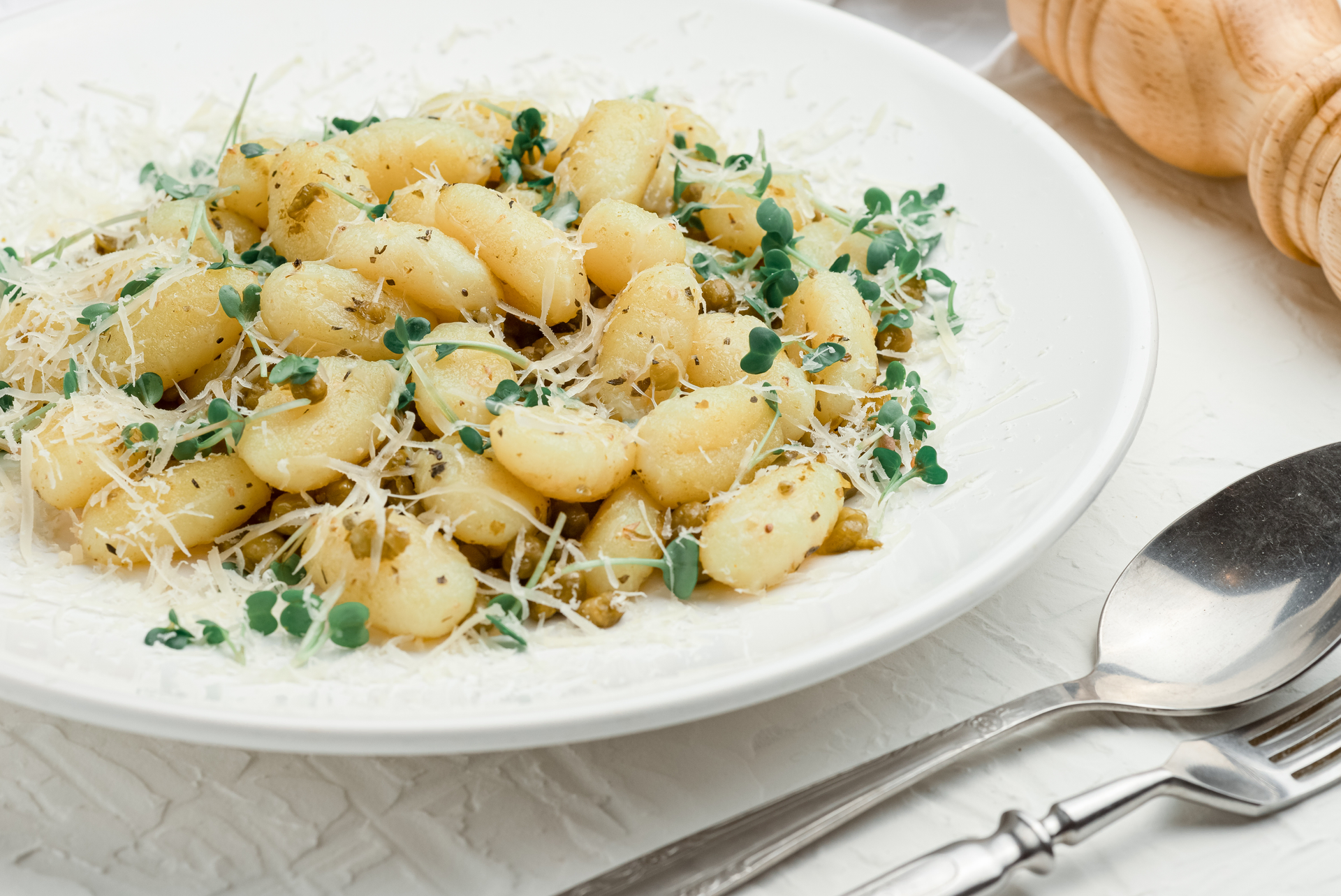 Italian Ricotta Gnocchi with Sage Butter Sauce and Pine Nuts