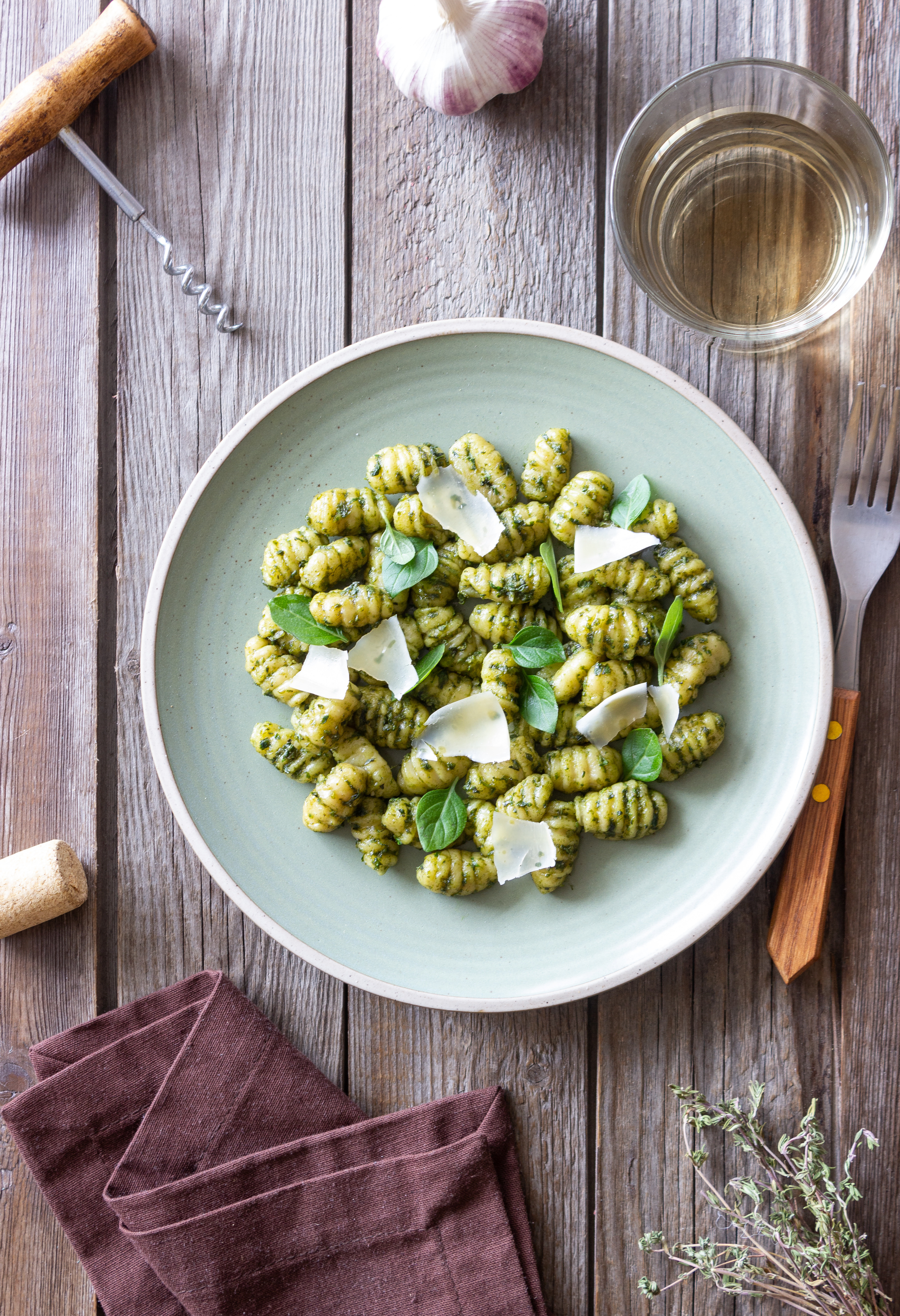 Italian Ricotta Gnocchi with Sage Butter Sauce and Pine Nuts