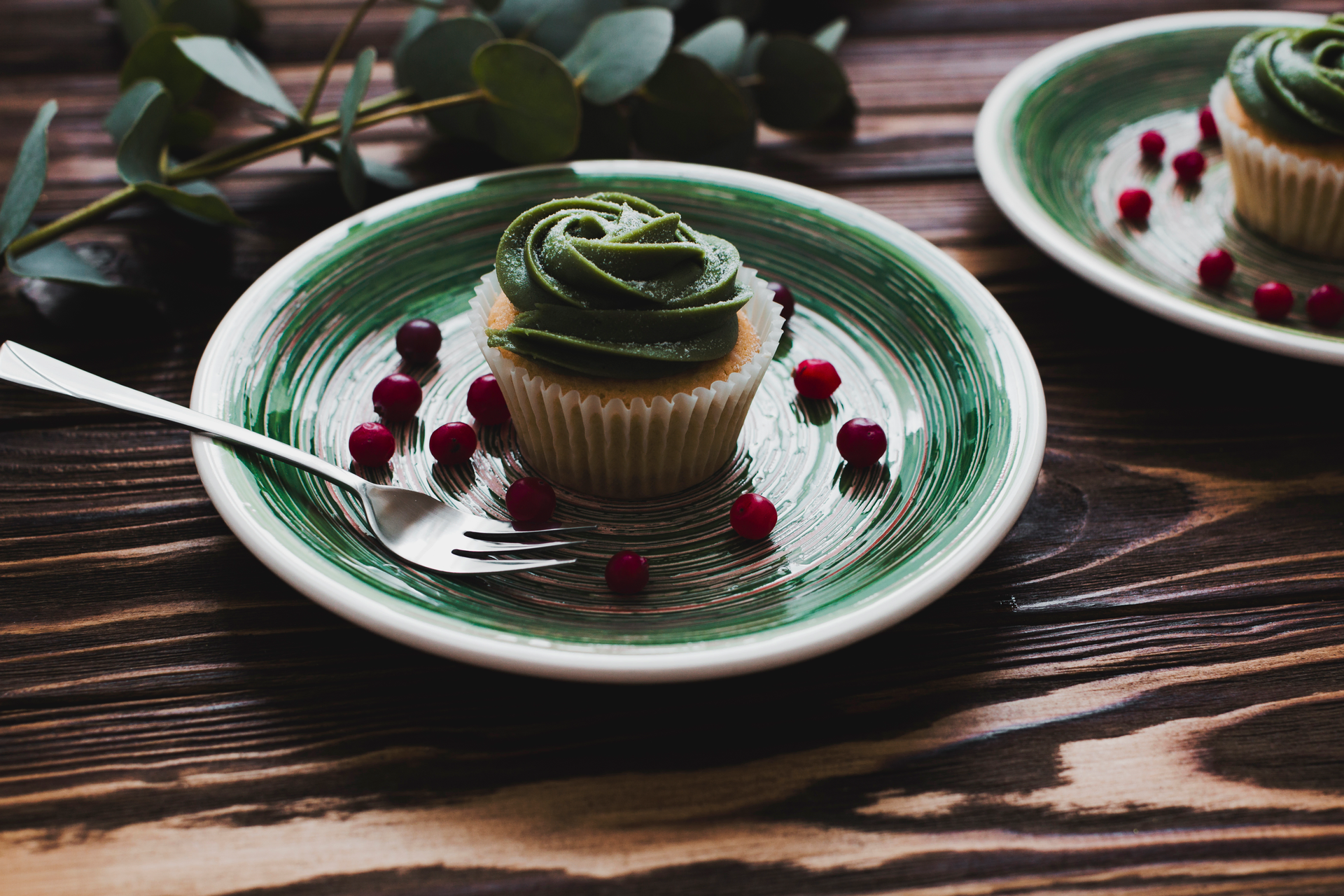 Japanese Matcha Cheesecake with Azuki Topping