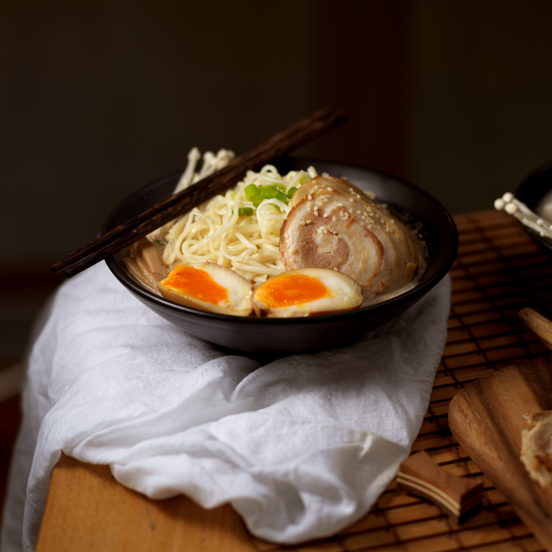Japanese Ramen with Chashu and Soft Boiled Egg