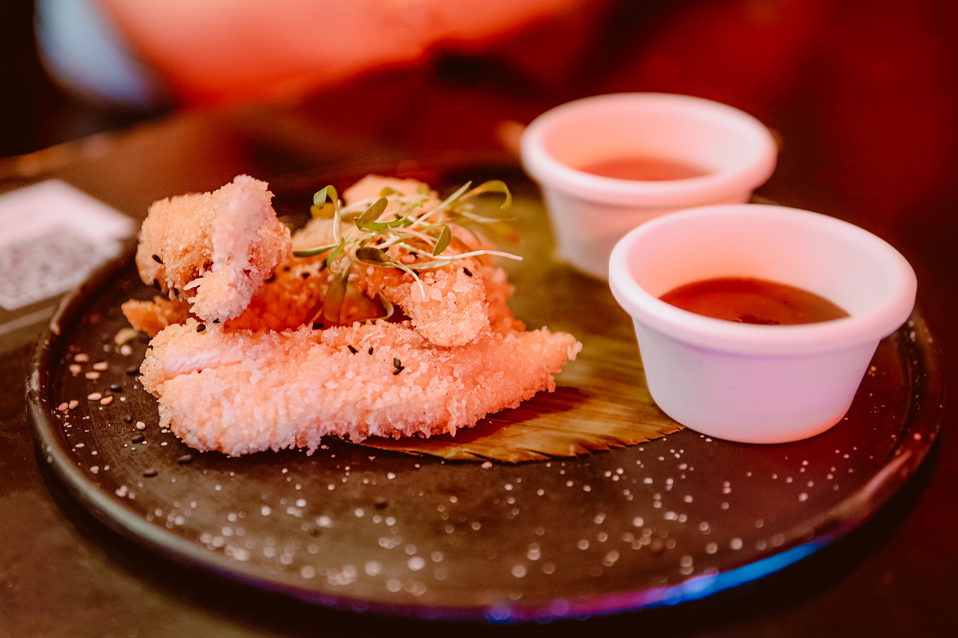 Japanese Sesame-Crusted Tuna Sashimi with Ponzu Sauce