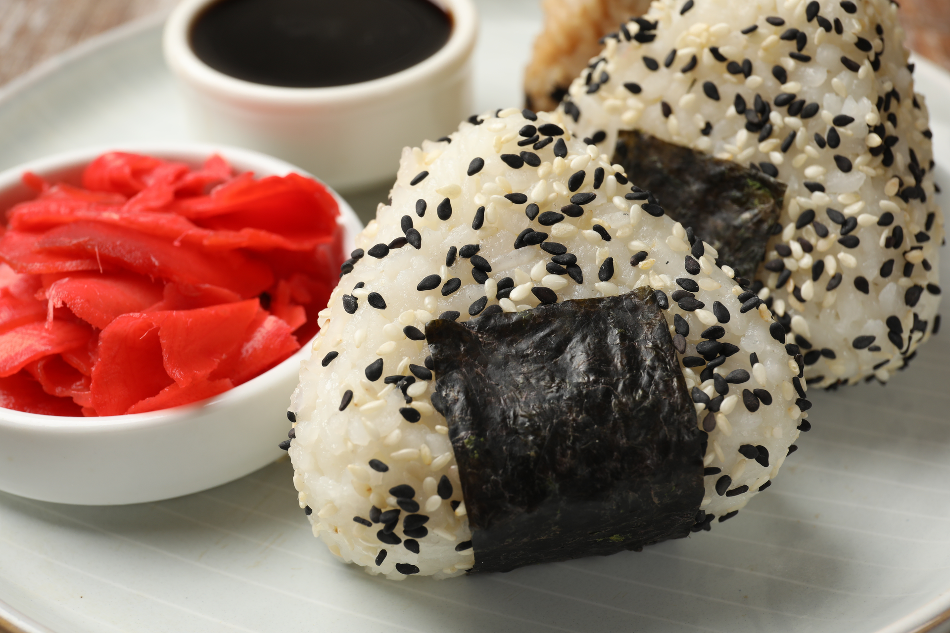 Japanese Yaki Onigiri with Soy Glaze and Nori Garnish