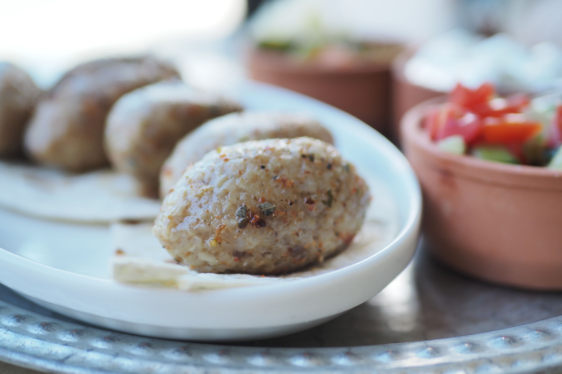 Kibbeh Bil Sanieh with Tahini Sauce