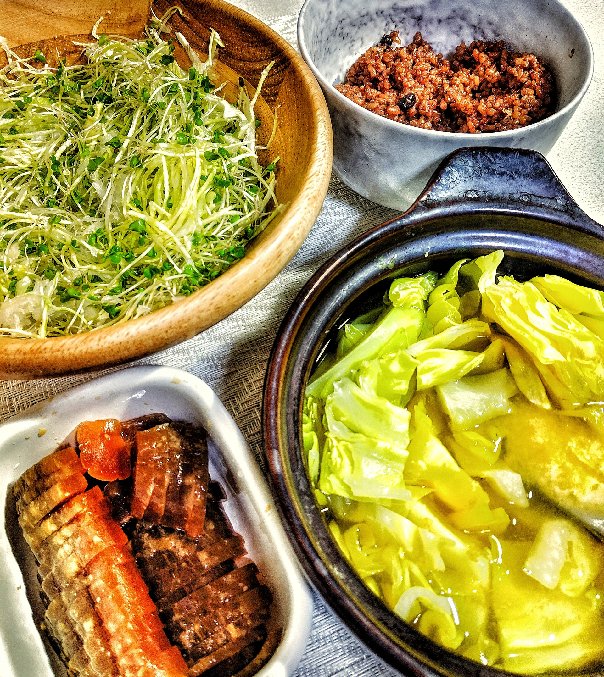 Korean Banchan Assortment with Fermented Vegetables