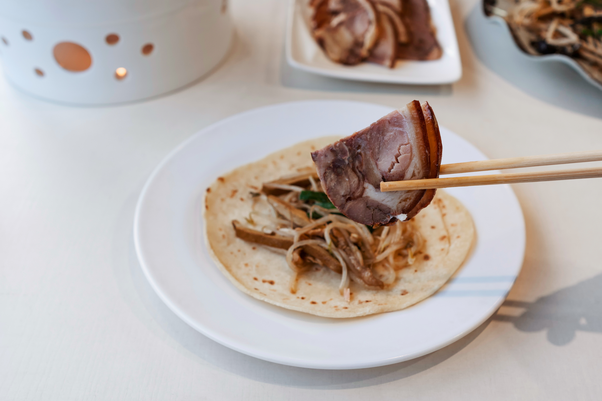 Korean Bulgogi Beef Wraps with Sesame Seeds