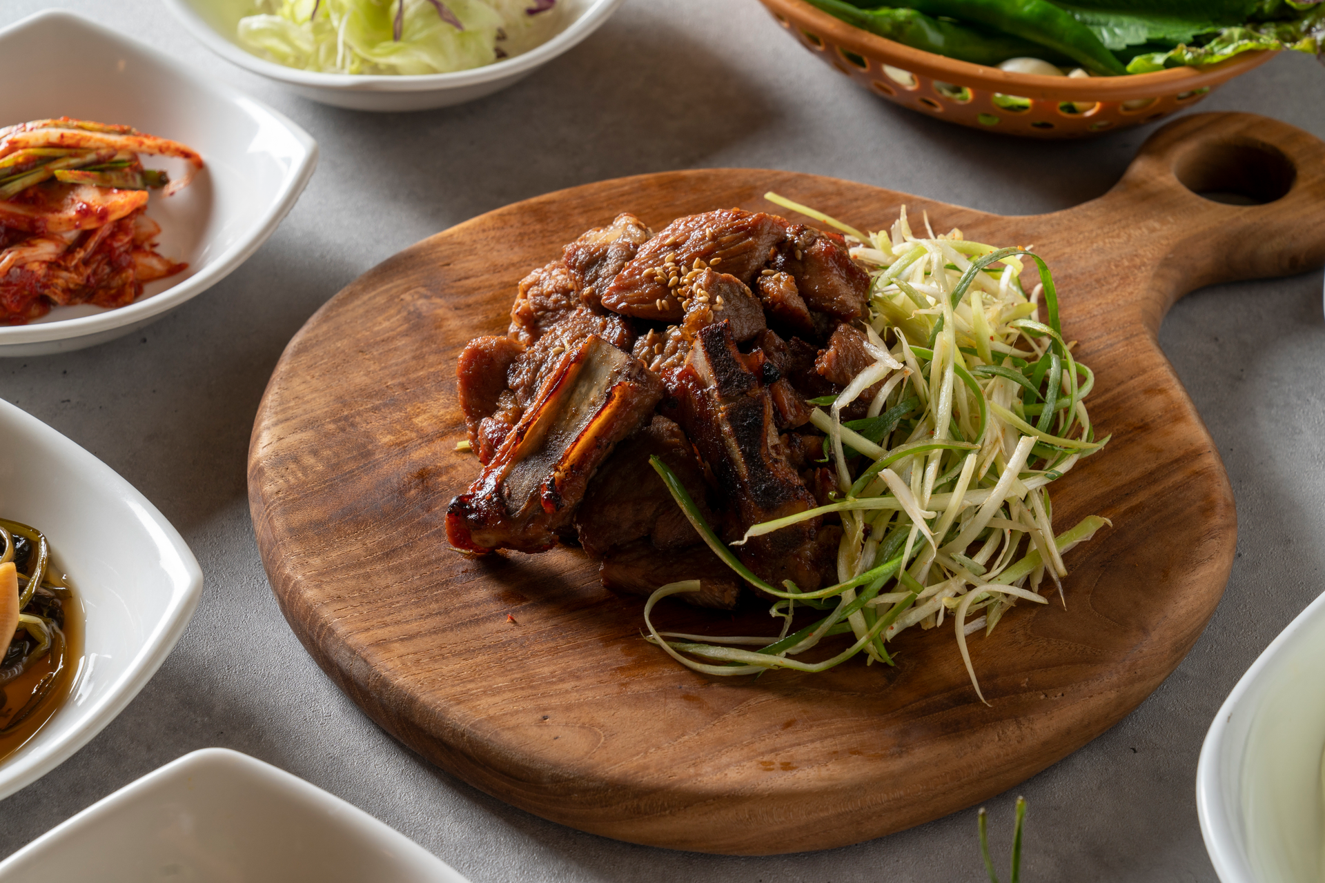 Korean Chili-Spice Braised Short Ribs with Kimchi Slaw