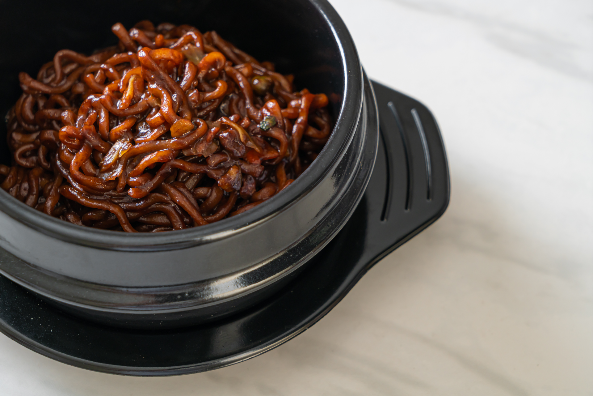 Korean Jjajangmyeon with Black Bean Sauce and Pork