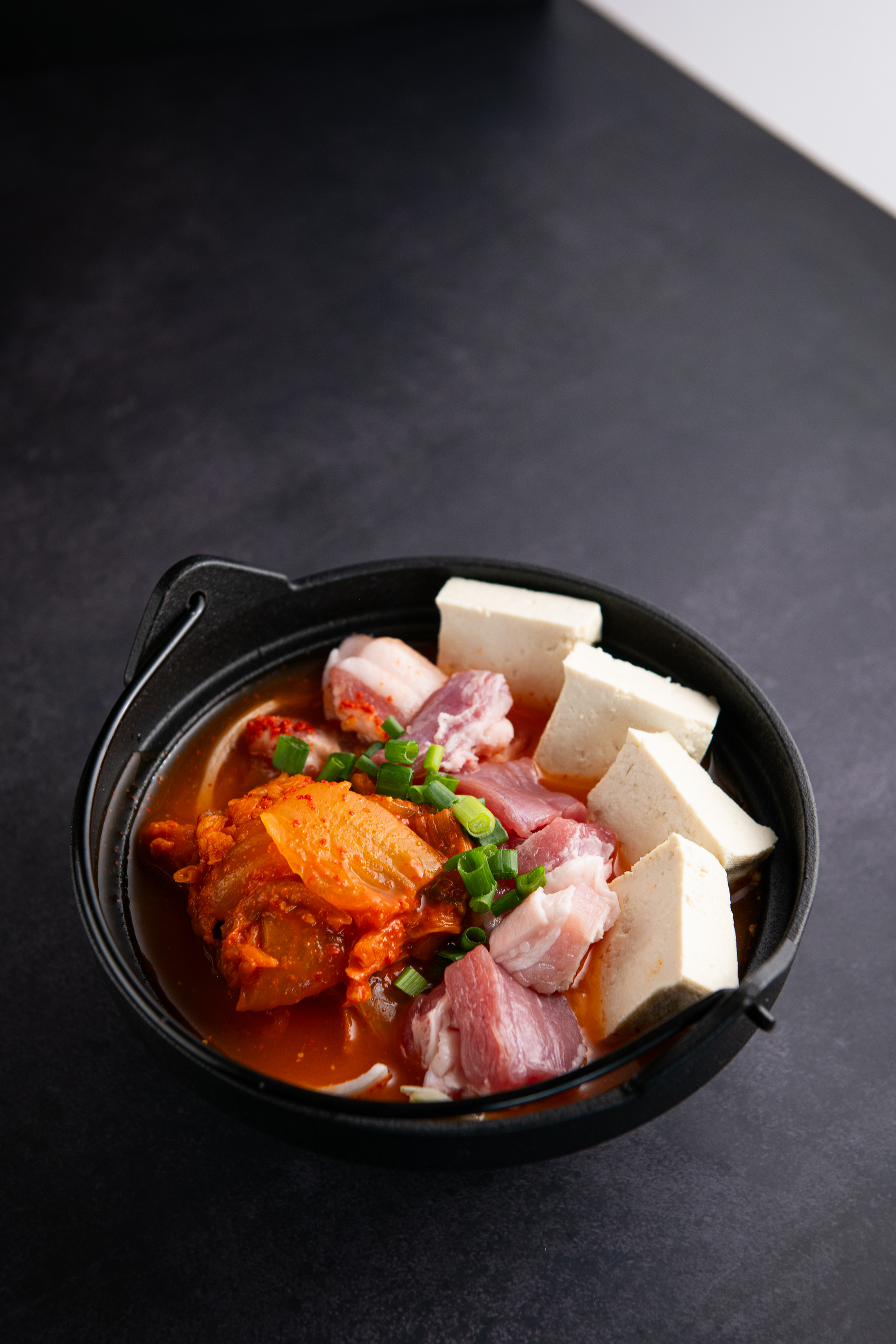 Korean Kimchi and Pork Hotpot with Silken Tofu