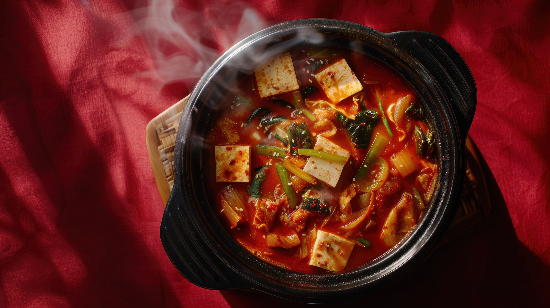 Korean Kimchi Jjigae Hotpot with Pork Belly and Tofu