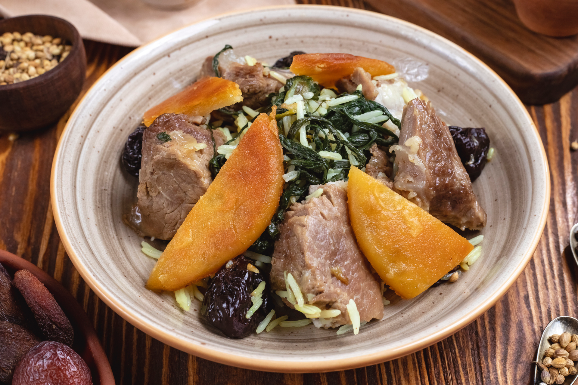 Korean Samgyetang with Ginseng and Jujubes