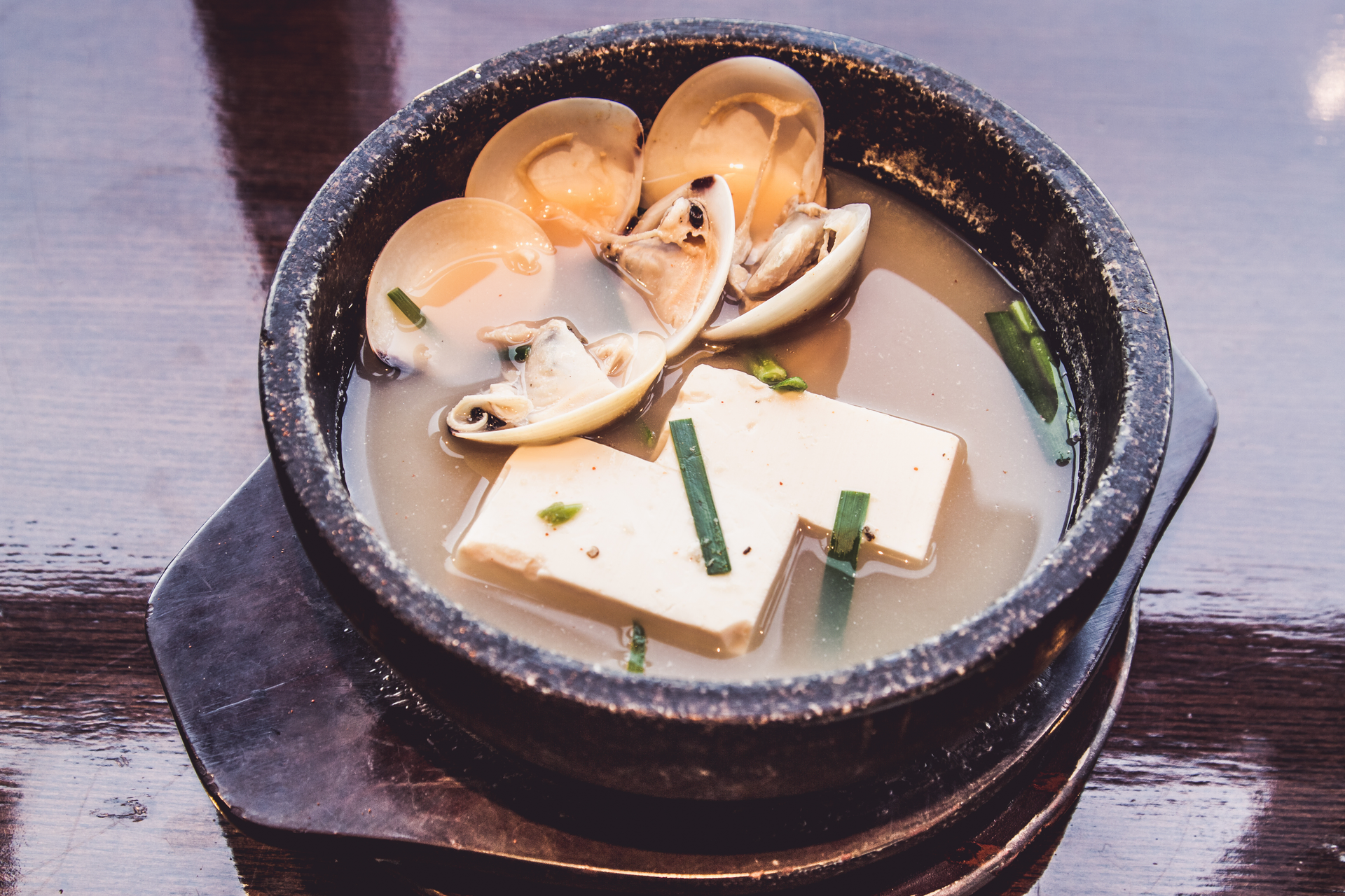 Korean Sundubu Jjigae with Silken Tofu and Clams