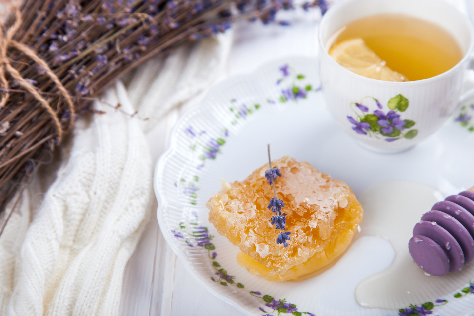 Lavender-Infused Provence Honey Madeleines