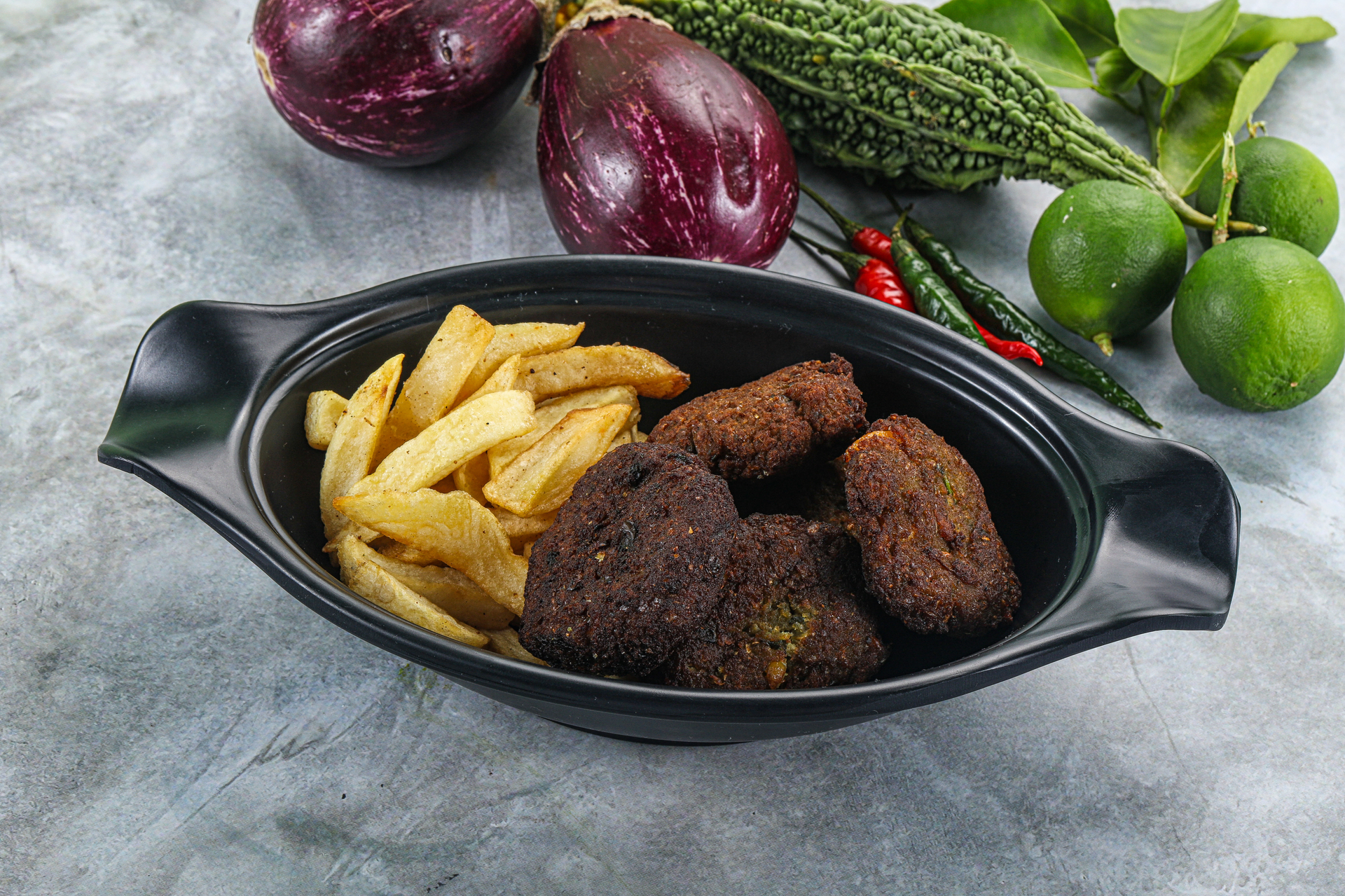 Lebanese Kafta Bil Sanieh with Tomato and Potato Layers