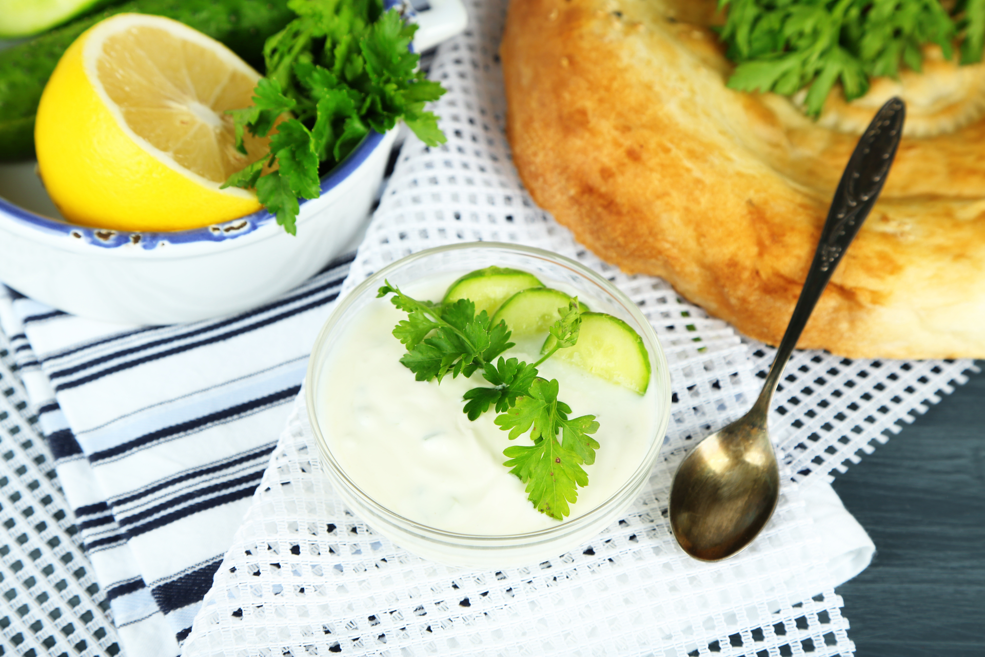 Lebanese Toum Sauce with Fresh Garlic and Lemon