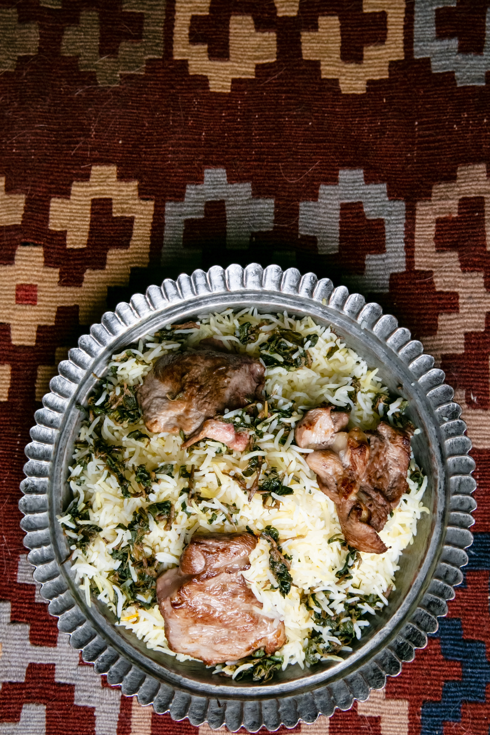 Lebanese Warak Enab with Lamb and Rice