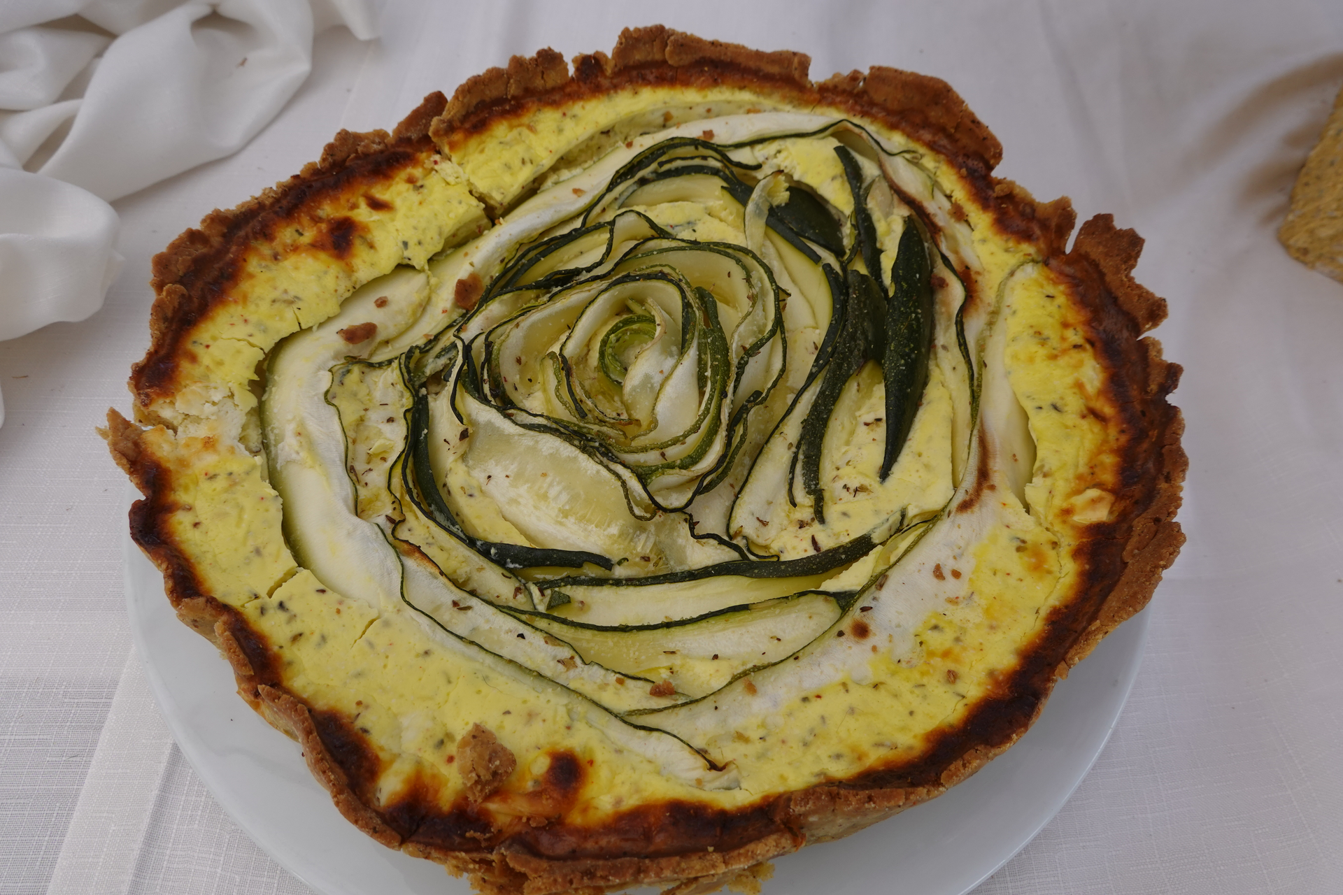 Lemony Mediterranean Artichoke and Olive Tart