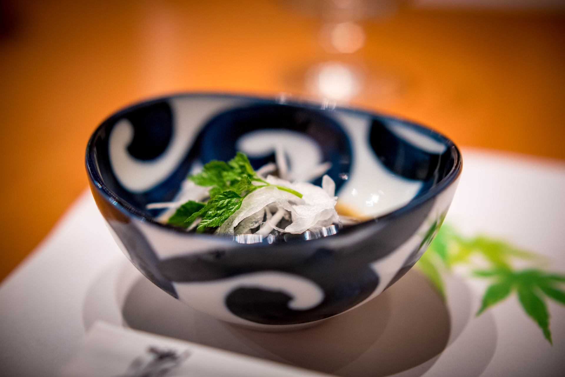 Luminous Japanese Udon Bowl with Miso-Ginger Broth and Seaweed