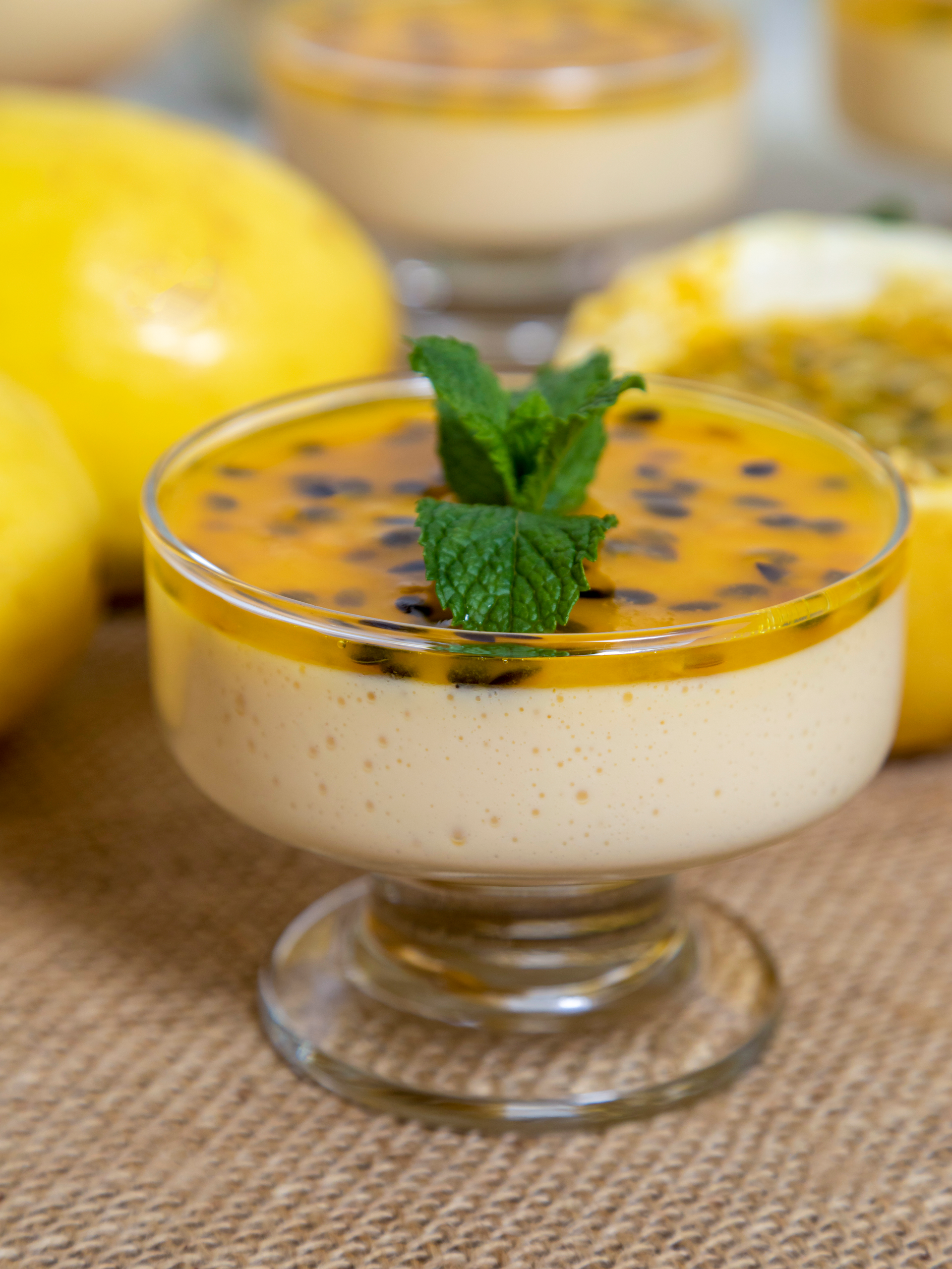 Luscious Brazilian Mango Mousse with Guava Sauce