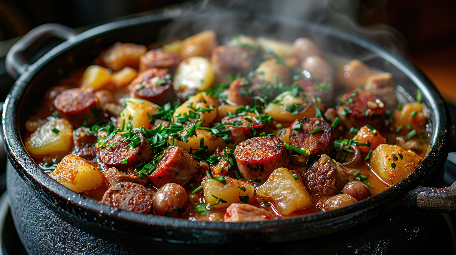 Luscious Hungarian Cabbage Stew with Smoked Sausages