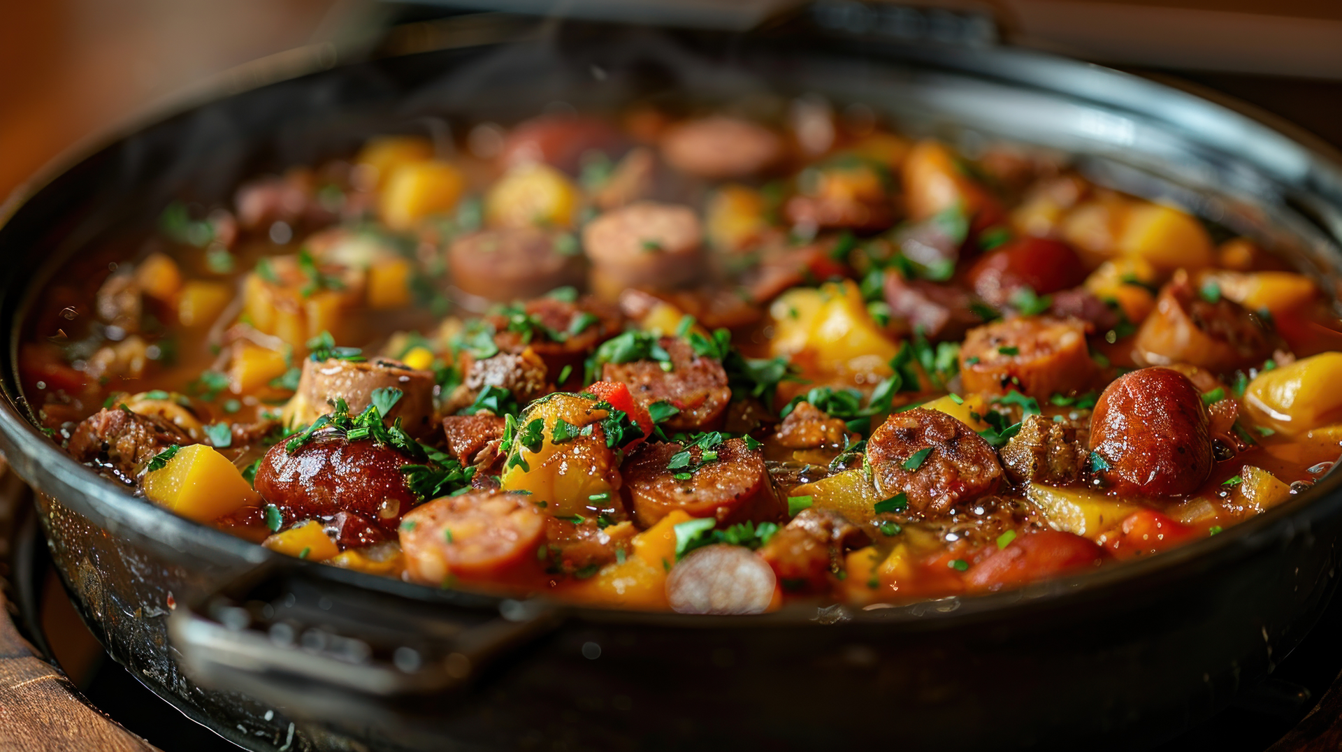 Luscious Hungarian Cabbage Stew with Smoked Sausages