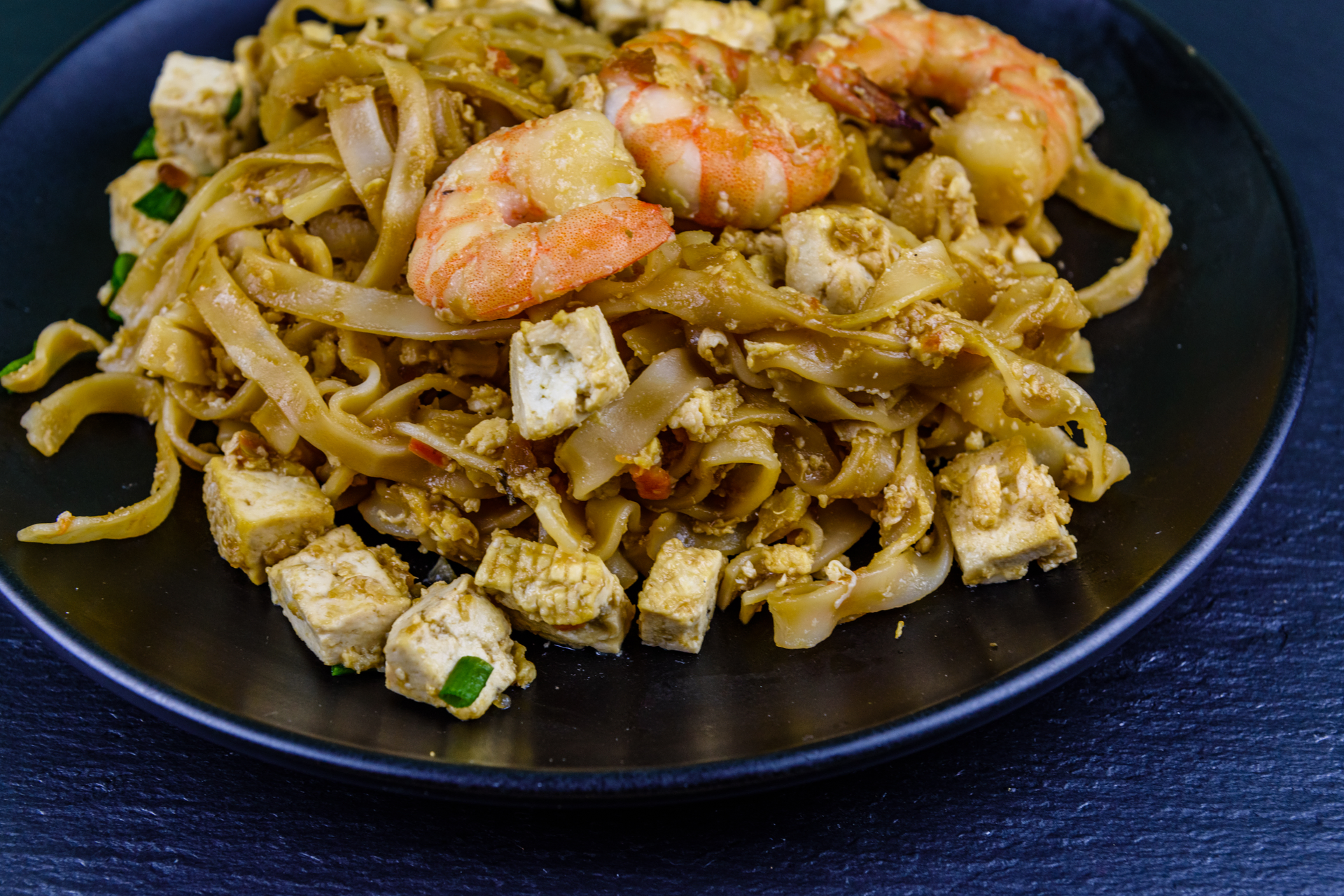 Malaysian Char Kway Teow with Prawns and Chinese Sausage