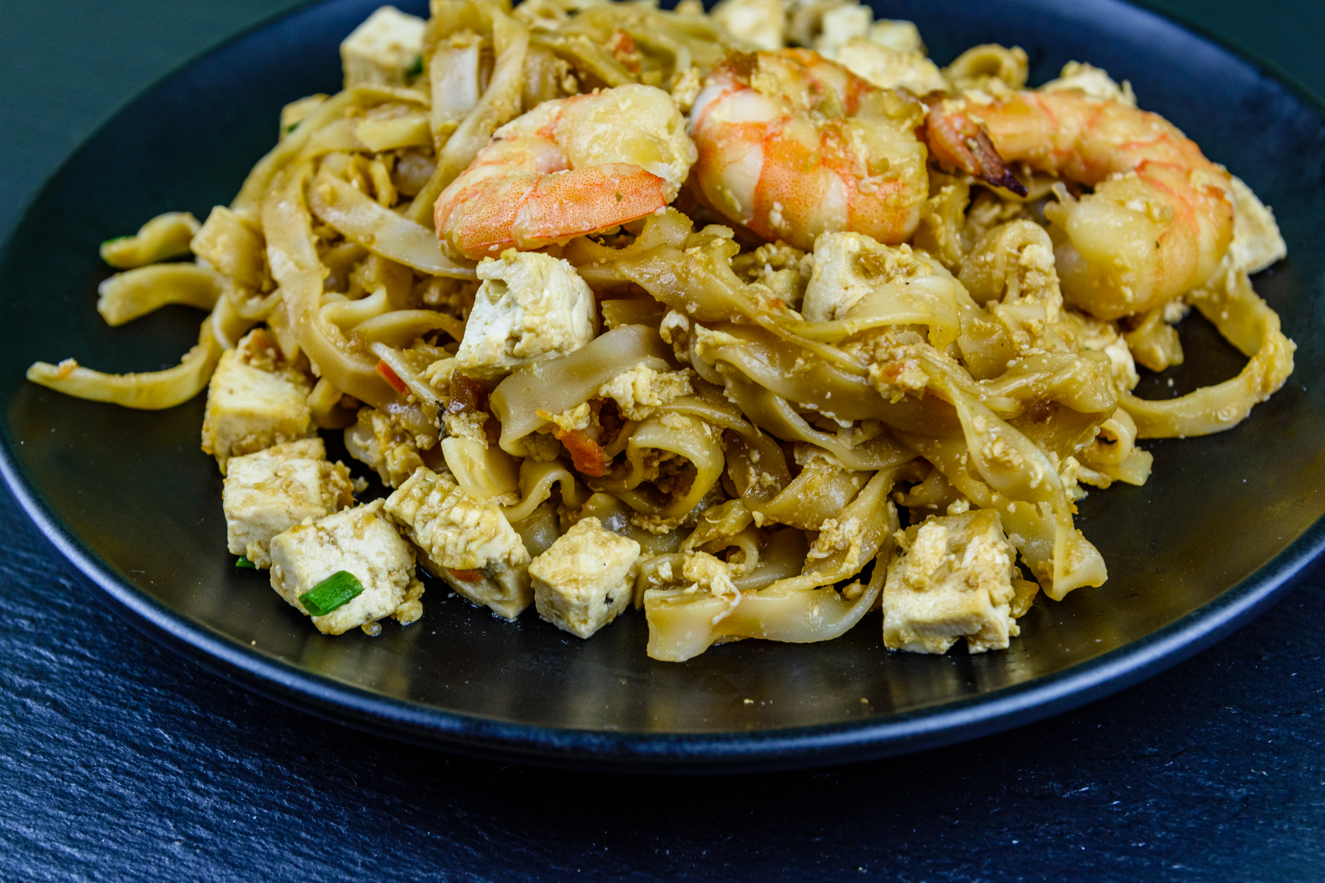 Malaysian Char Kway Teow with Prawns and Chinese Sausage