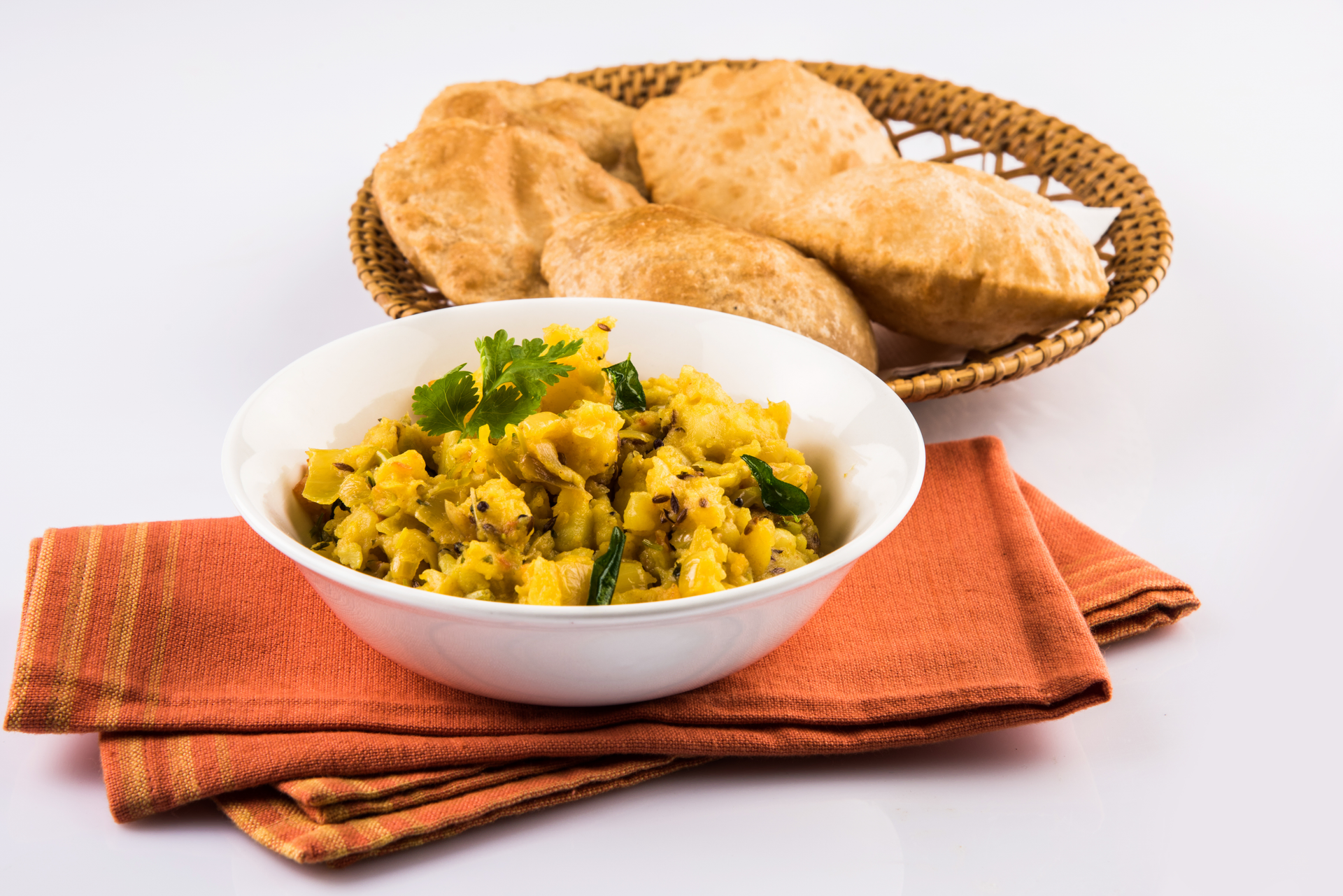 Mauritian Dholl Puri with Curried Split Peas